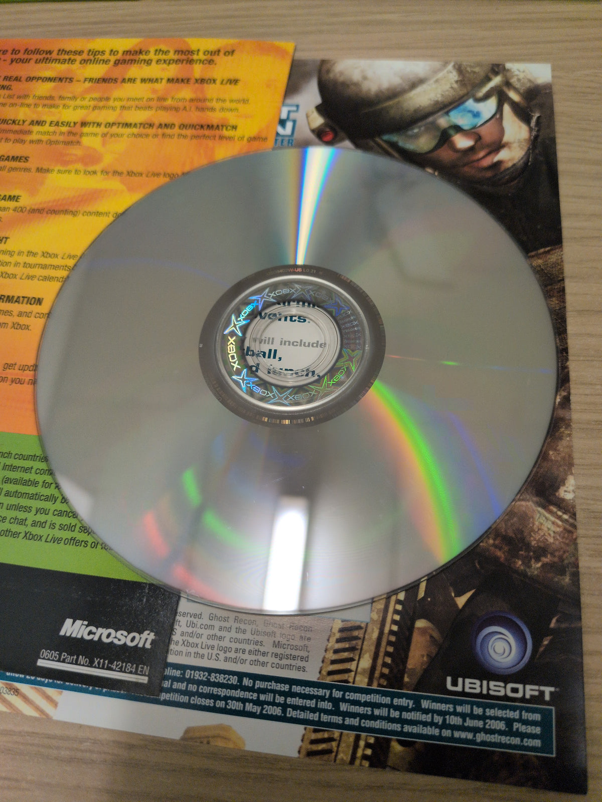 Tom Clancy's Ghost Recon: Advanced Warfighter original Xbox game
