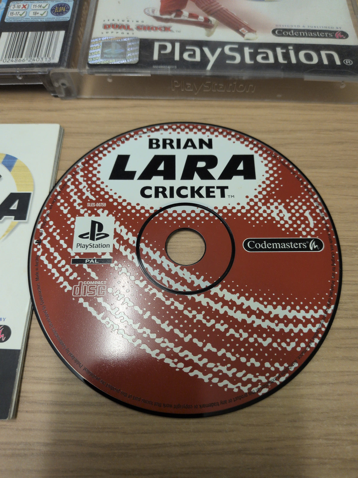 Brian Lara Cricket Sony PS1 game