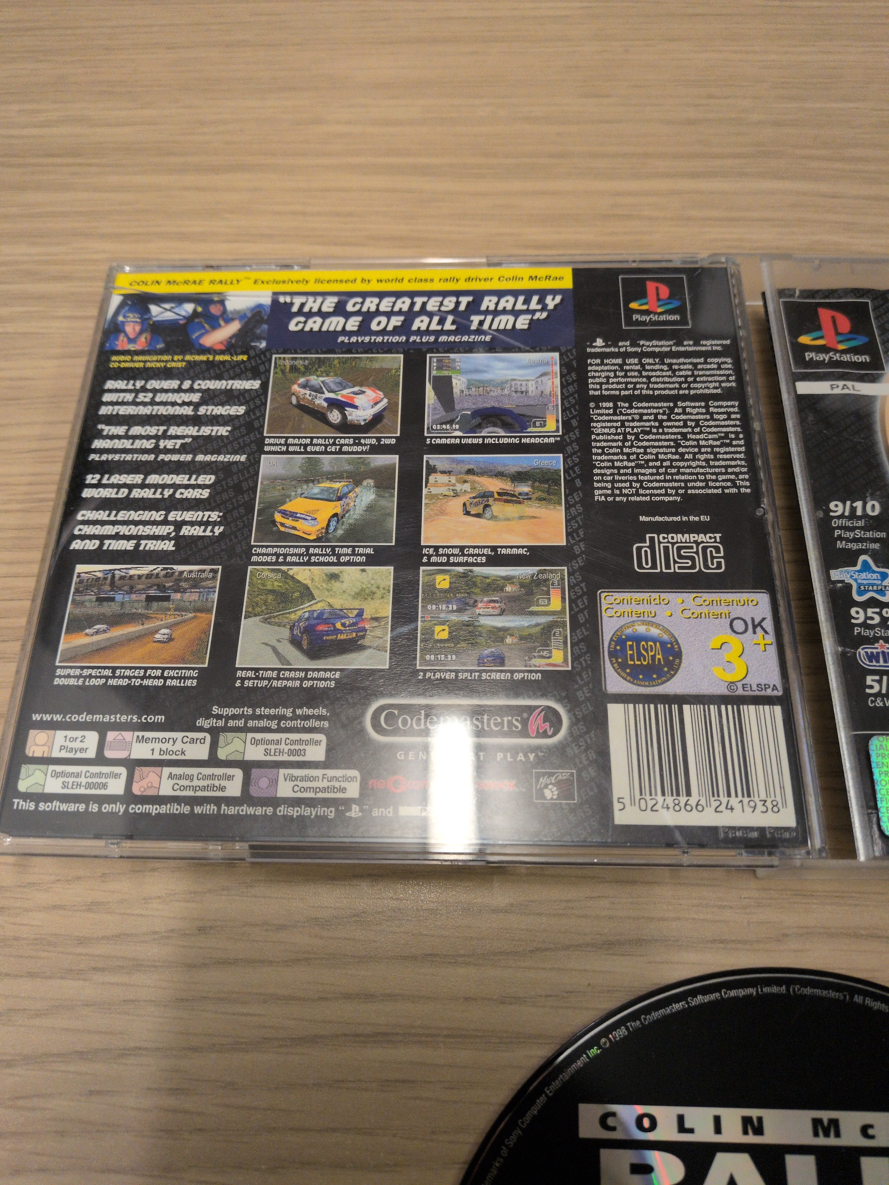 Colin McRae Rally (No. 1 Bestseller) Sony PS1 game