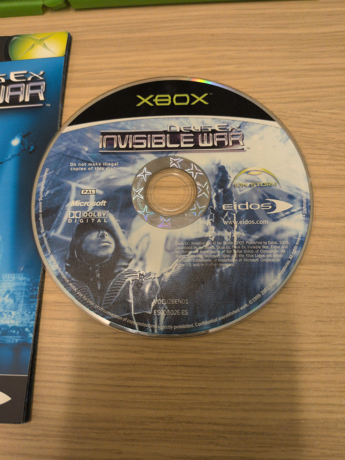 Deus Ex Invisible War original Xbox game