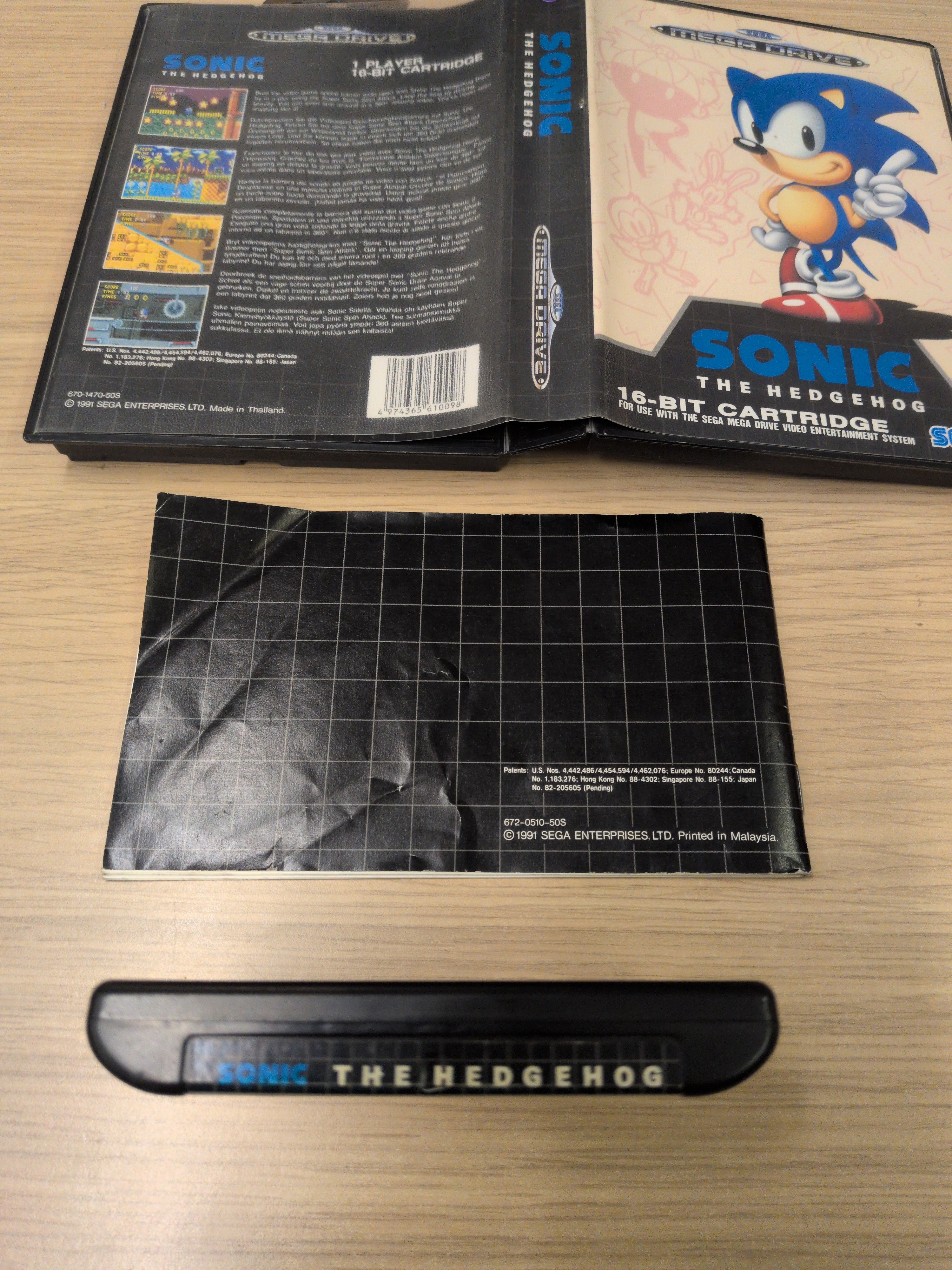 Sonic The Hedgehog Sega Mega Drive game