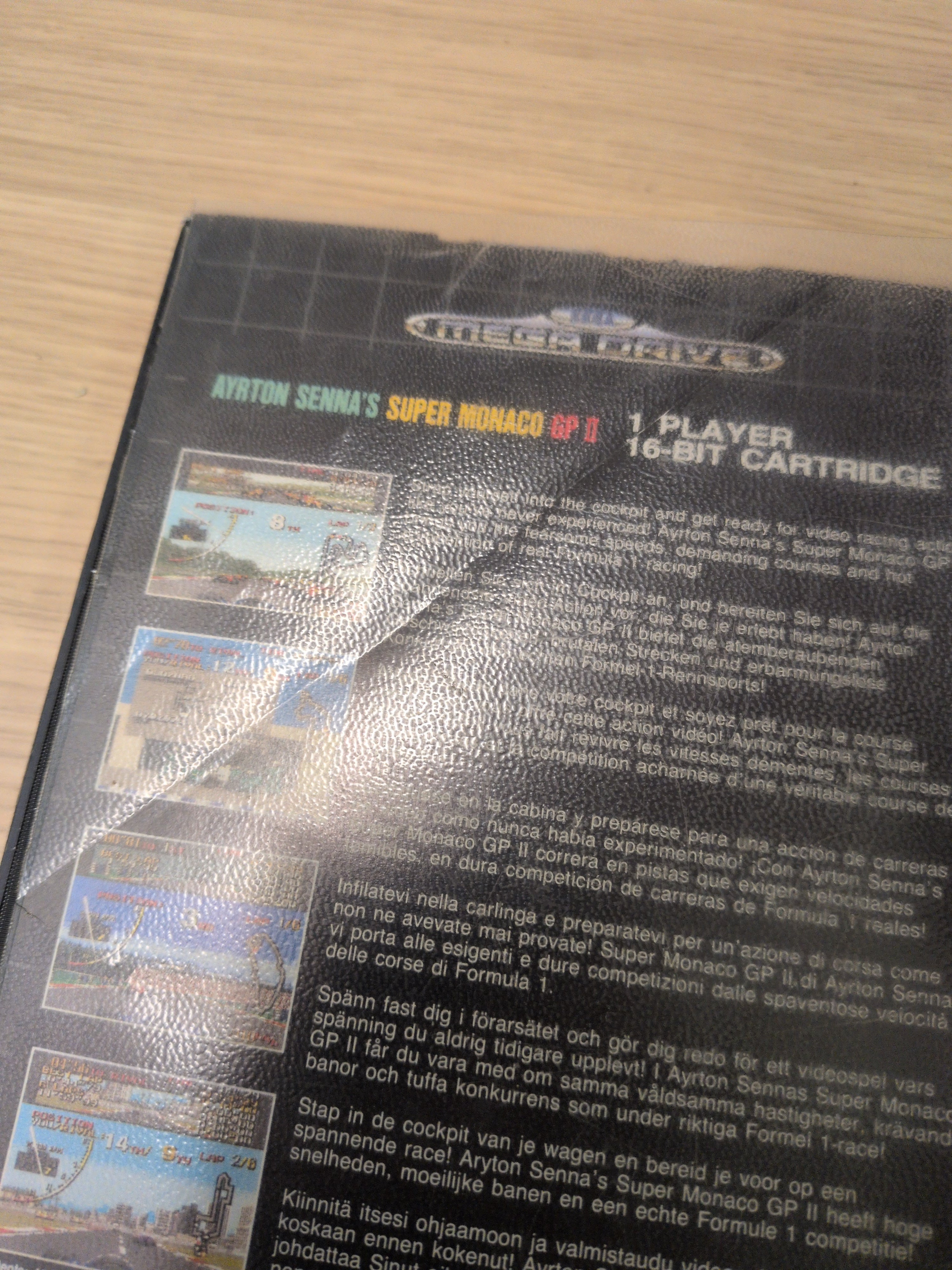 Ayrton Senna's Super Monaco GP II Sega Mega Drive game