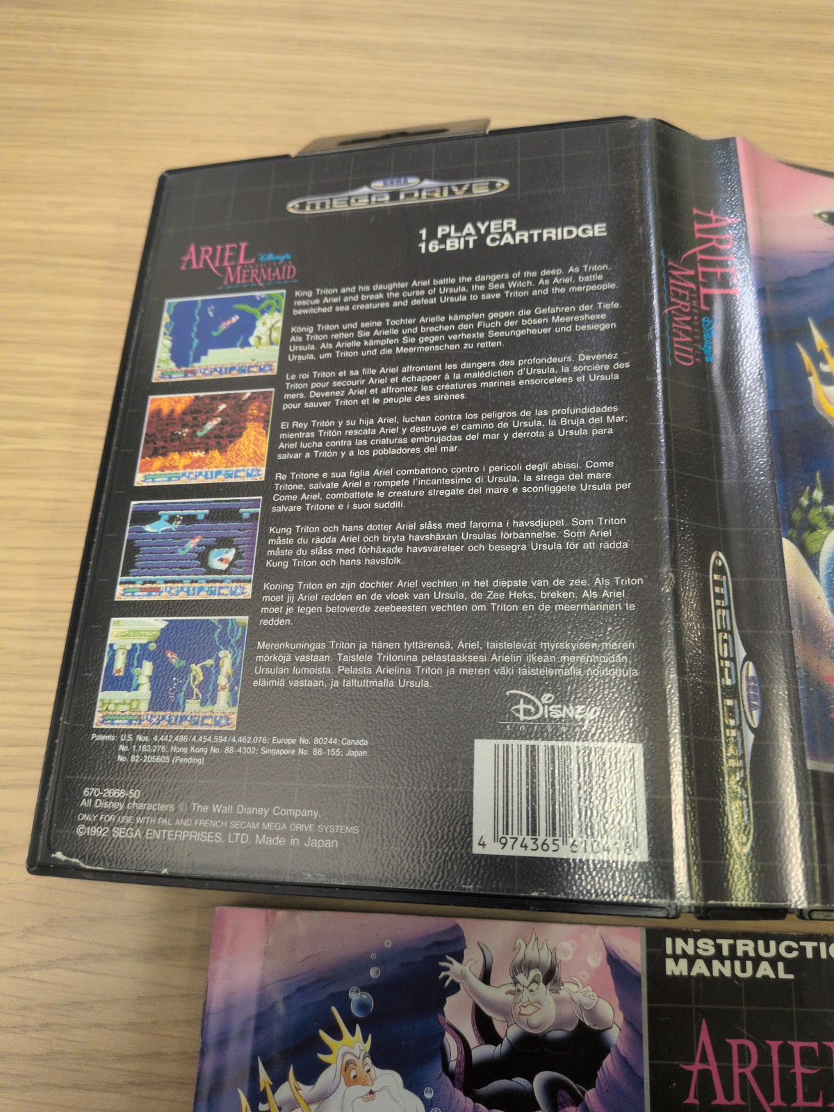 Ariel: The Little Mermaid (Disney's) Sega Mega Drive game