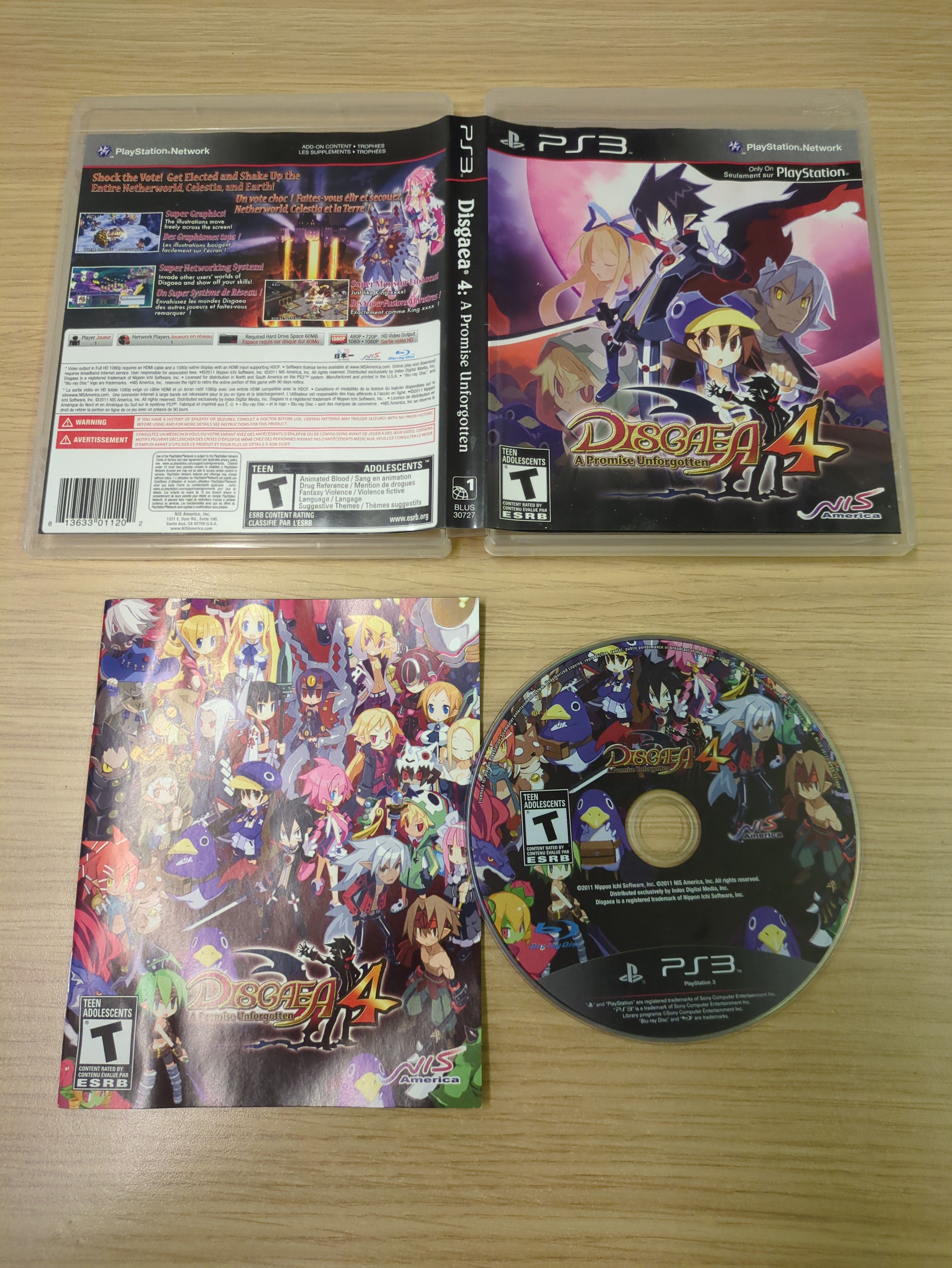 Disgaea 4: A Promise Unforgotten NTSC Sony PS3 game