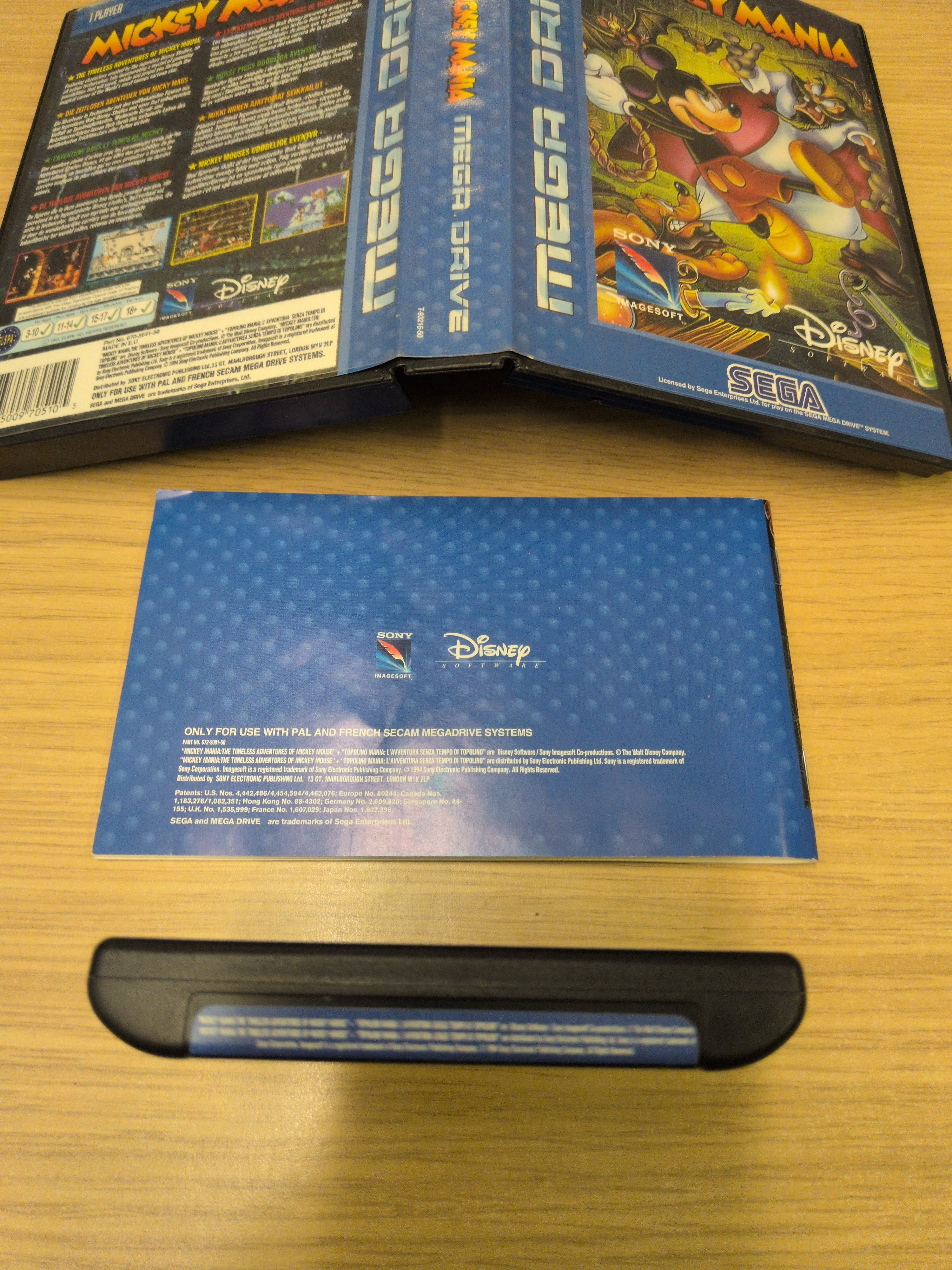 Mickey Mania (Disney's) Sega Mega Drive game