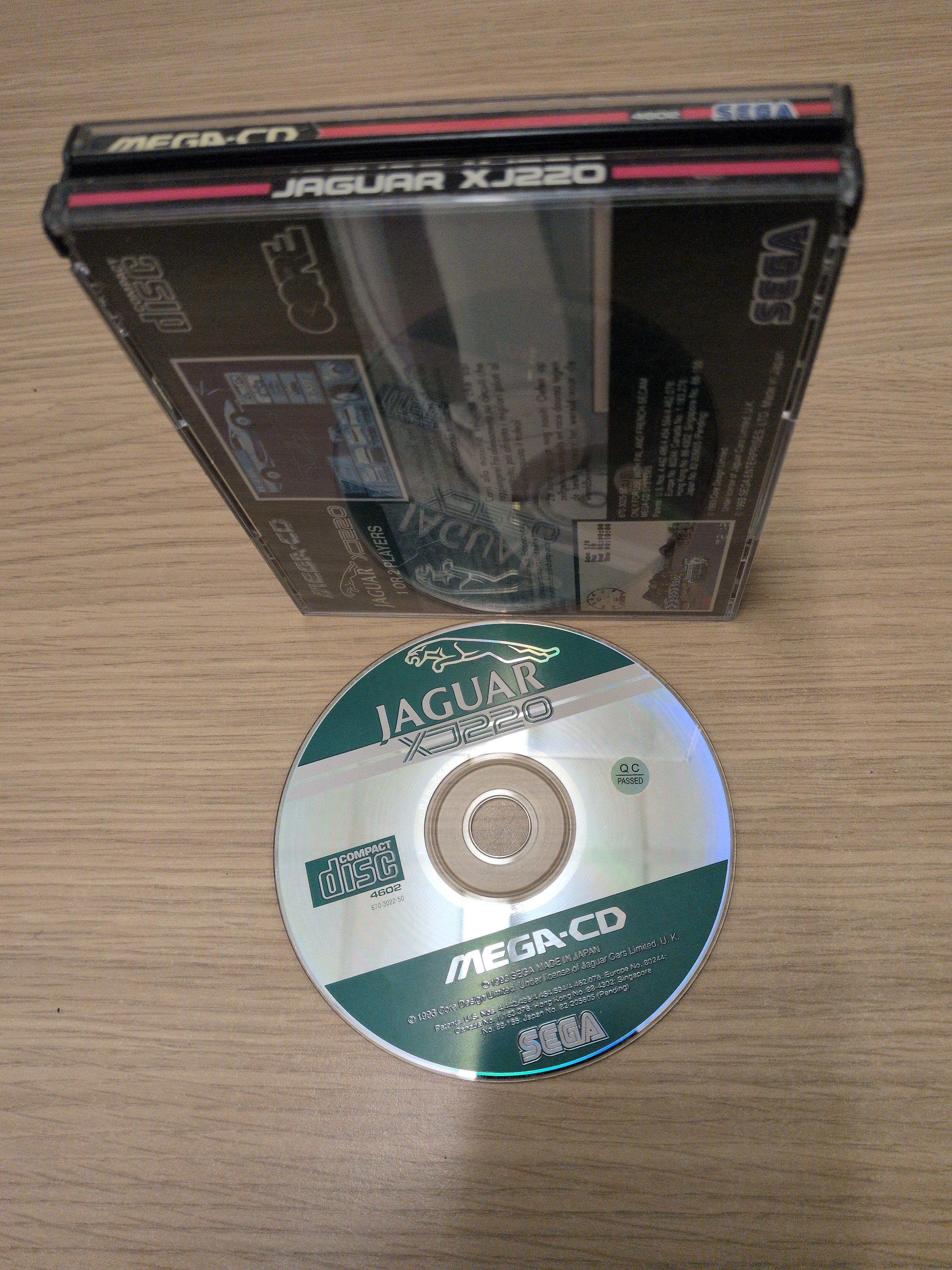 Jaguar XJ220 Sega Mega-CD game