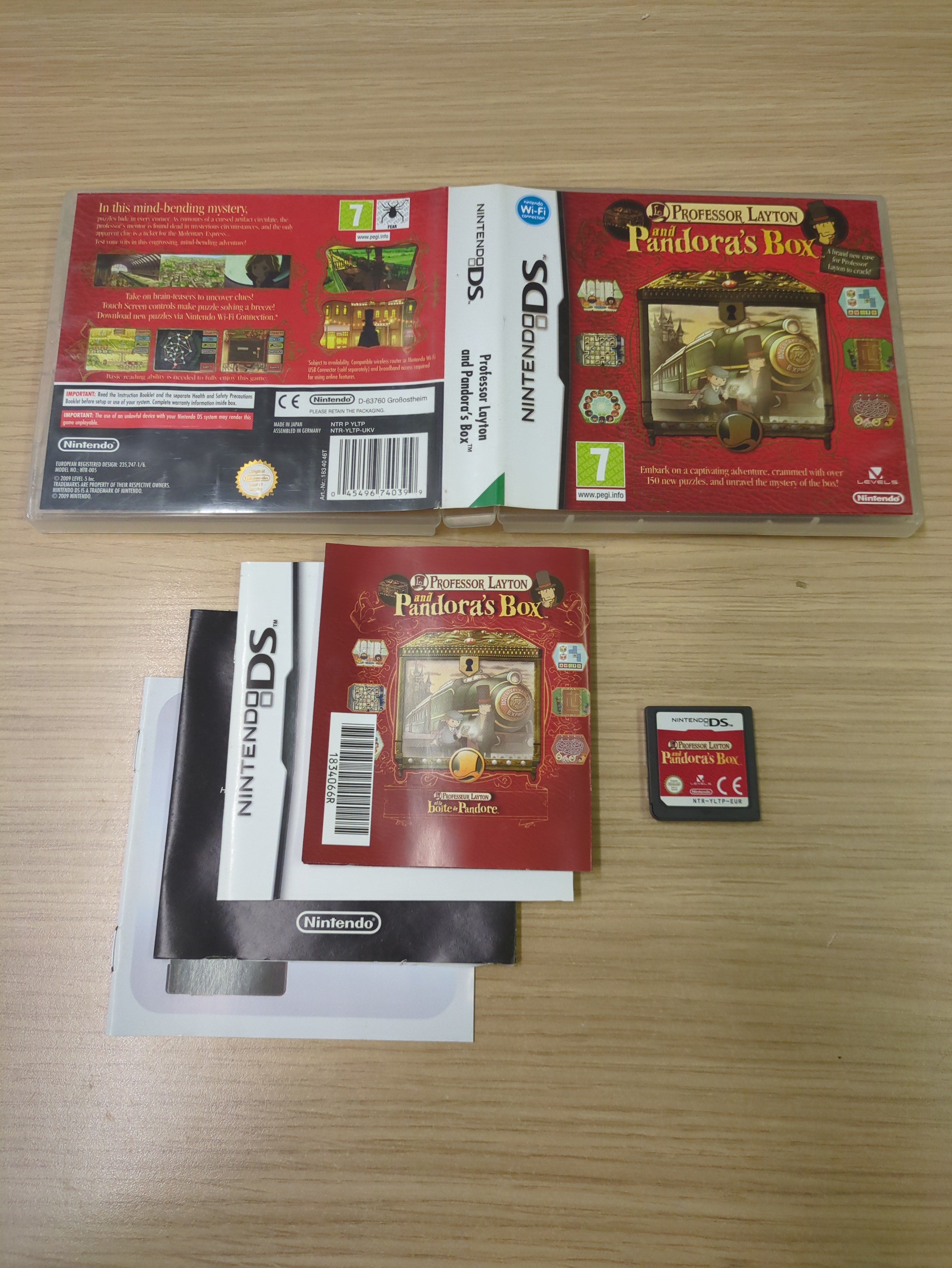 Professor Layton and Pandora's Box Nintendo DS game