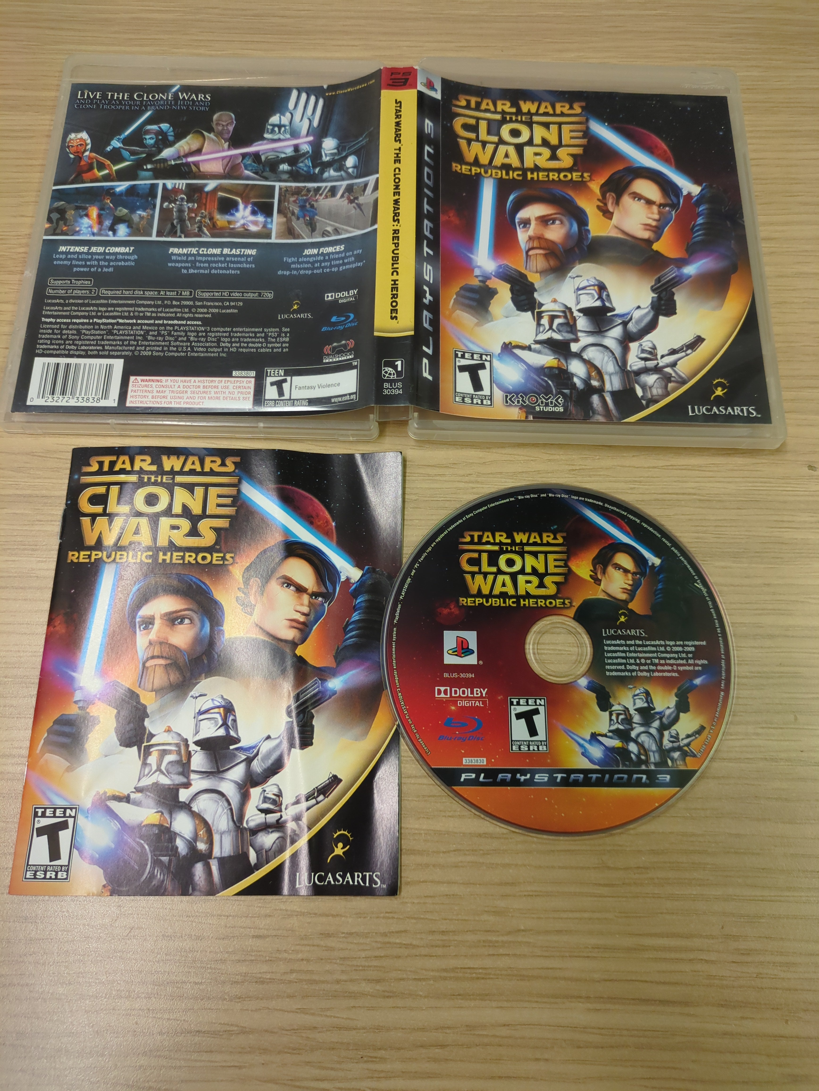 Star Wars The Clone Wars Republic Heroes NTSC Sony PS3 game