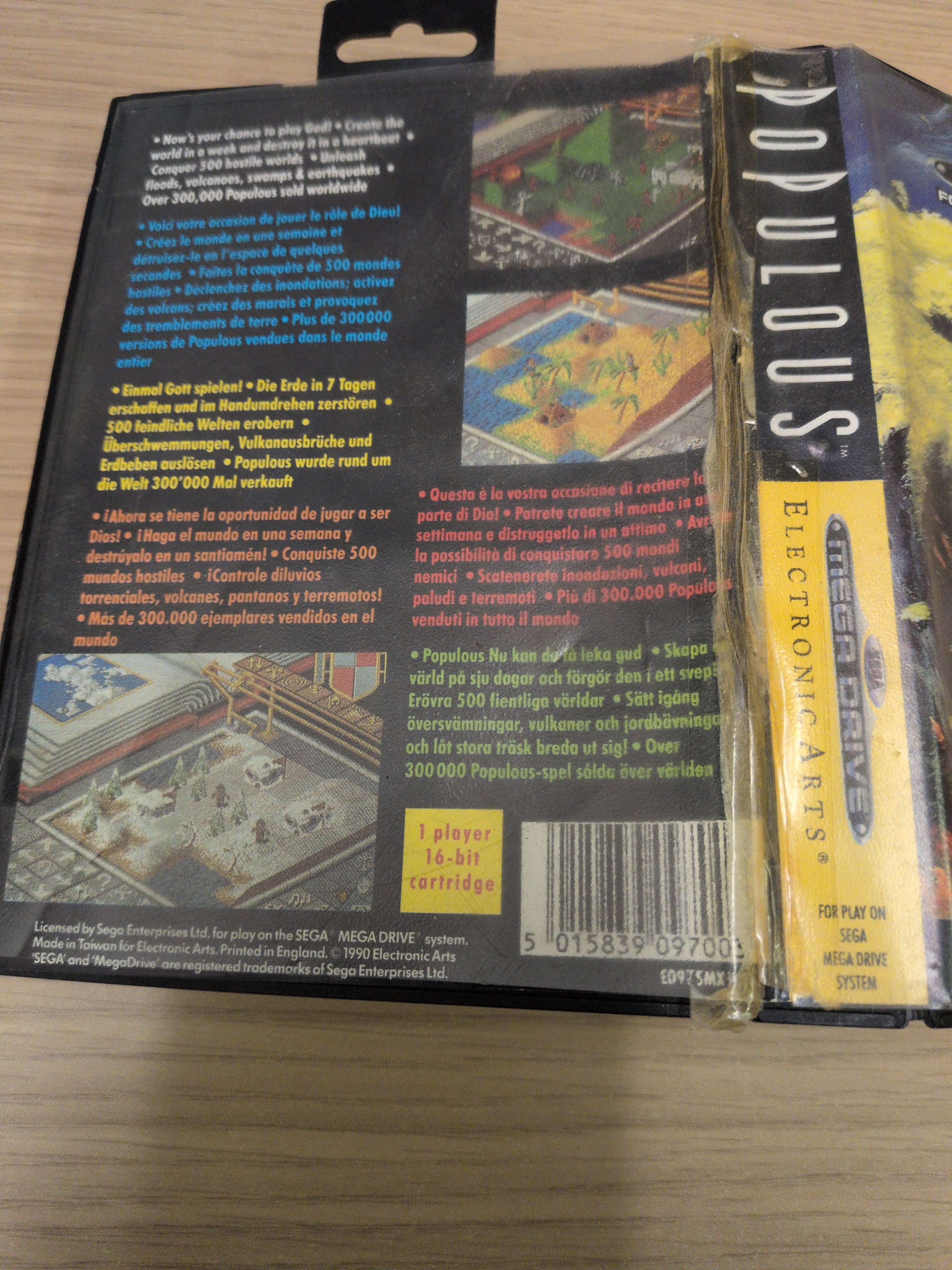 Populous Sega Mega Drive game