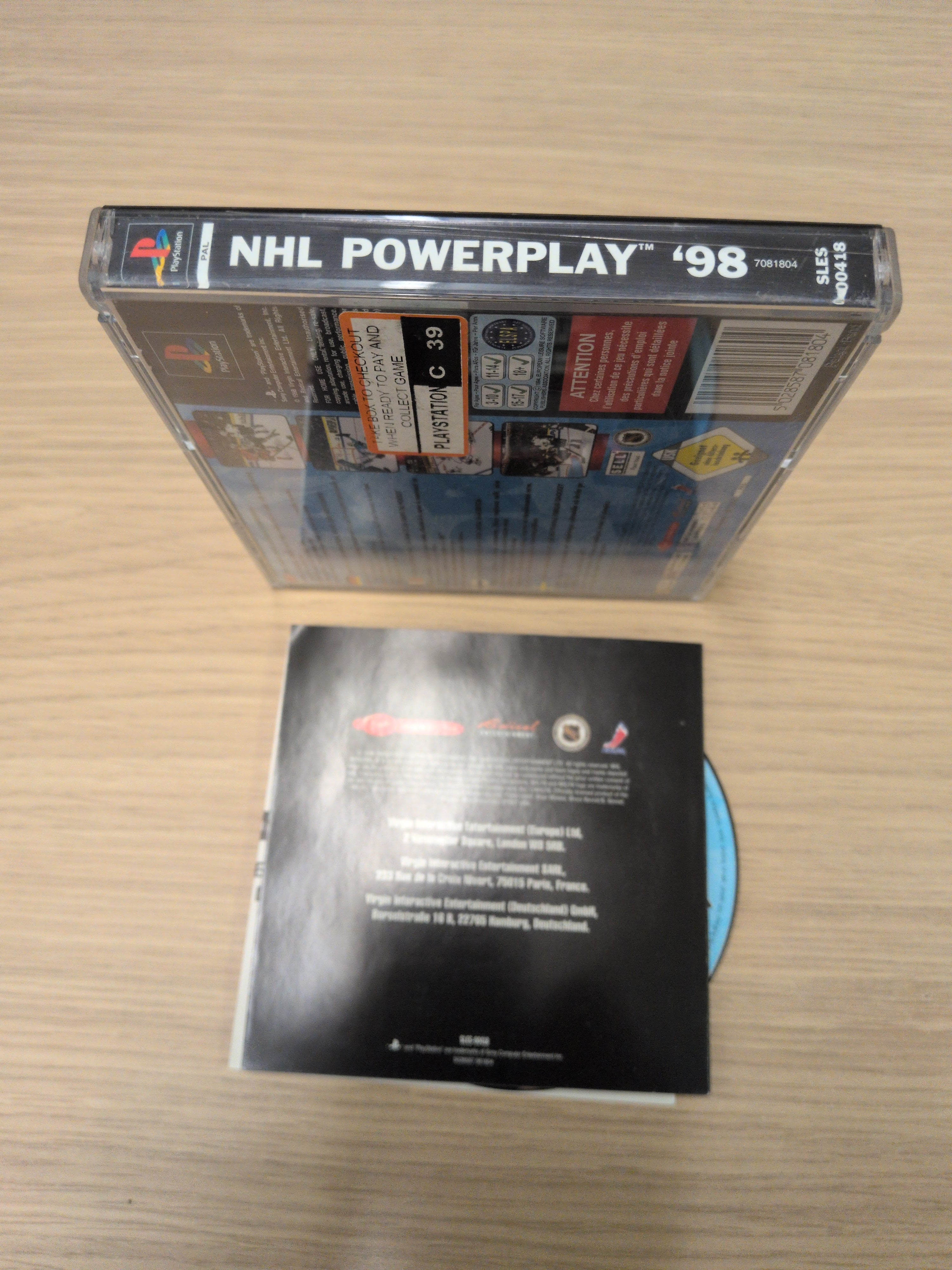NHL Powerplay Sony PS1 game