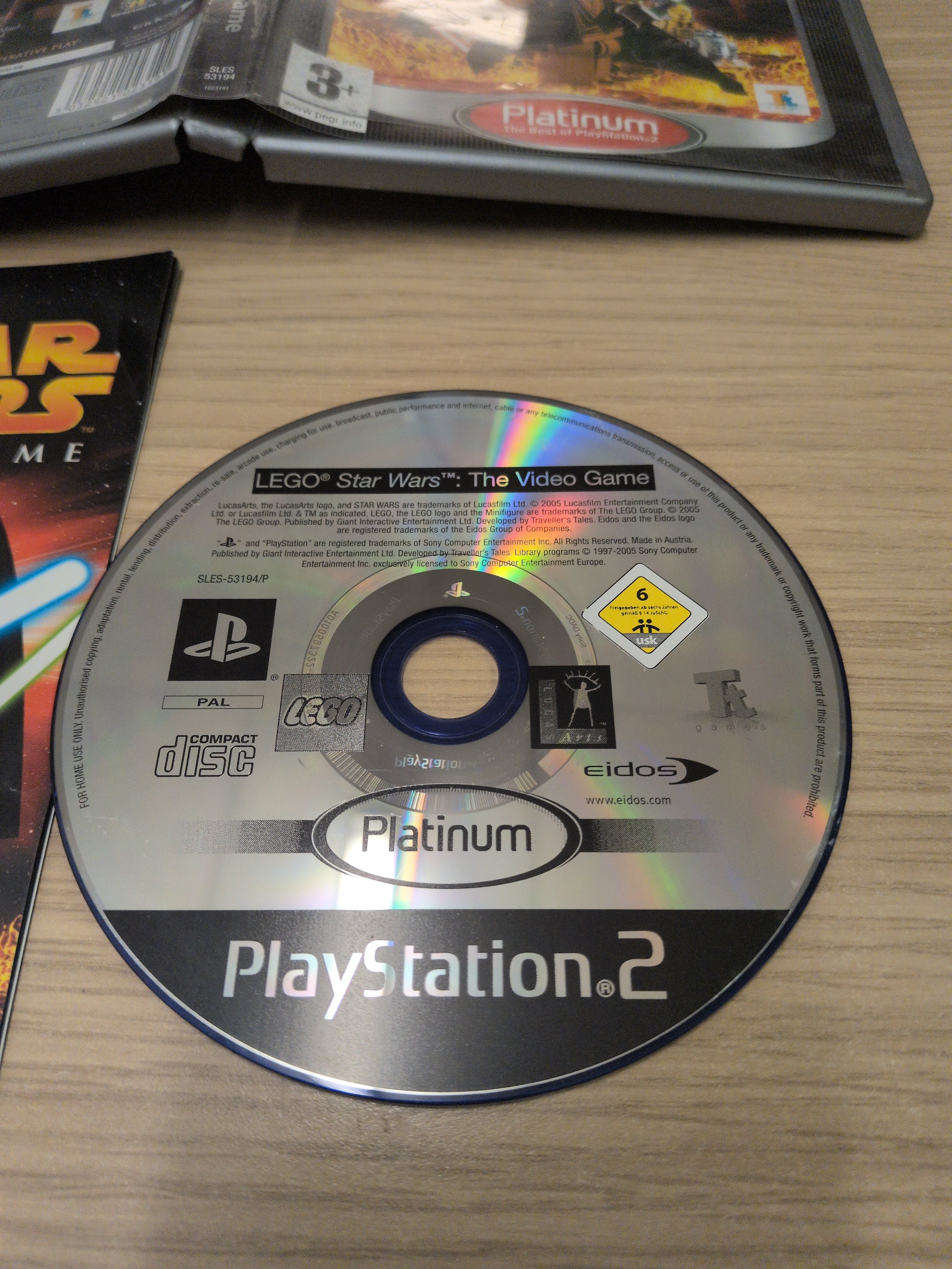 LEGO Star Wars The Video Game Platinum Sony PS2 game