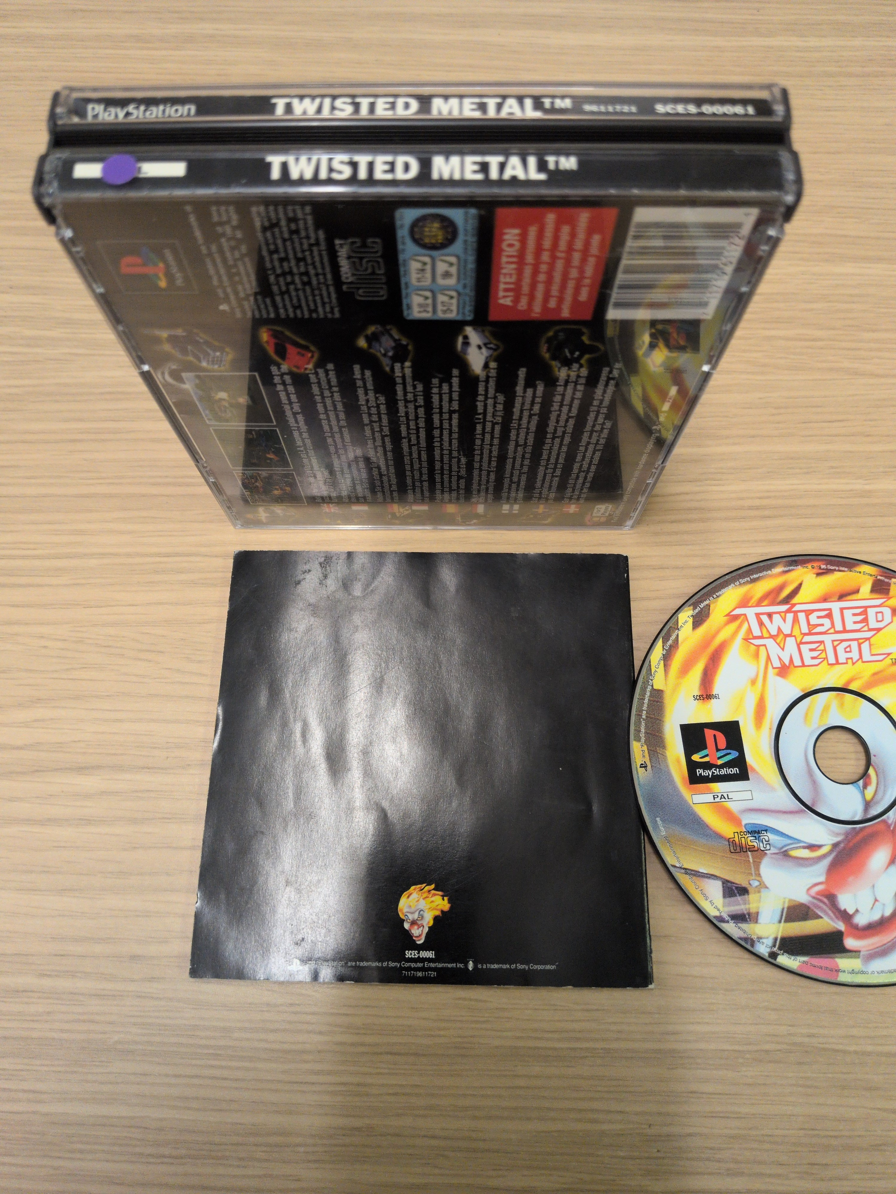 Twisted Metal Sony (Big box) PS1 game