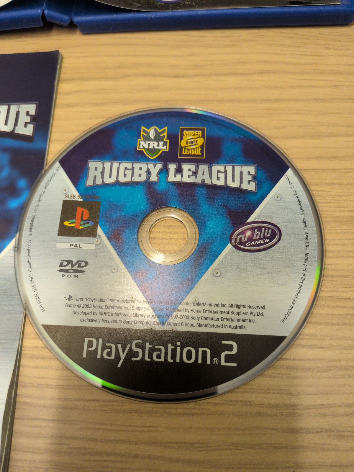 Rugby League Sony PS2 game