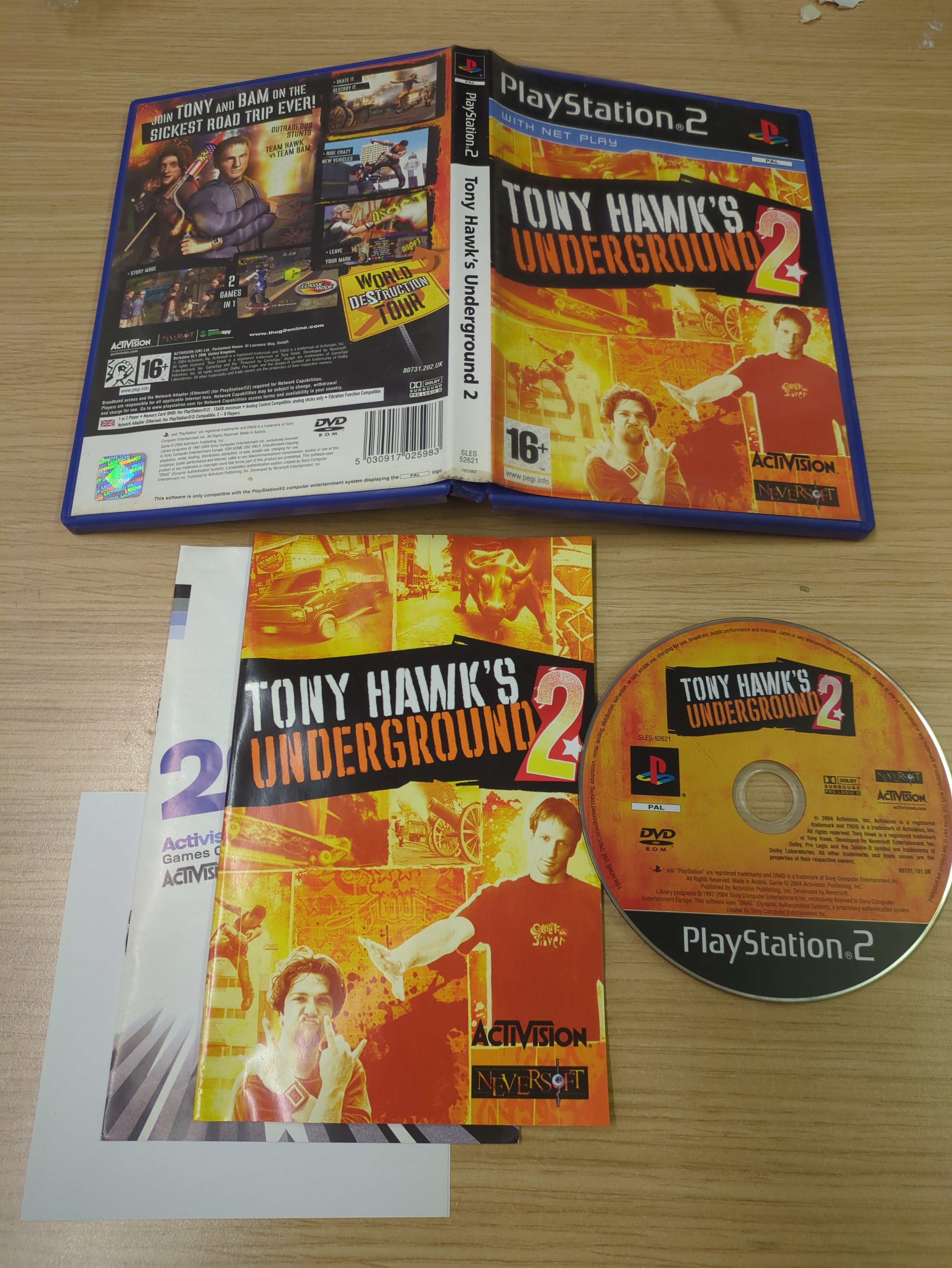 Tony Hawk's Underground 2 Sony PS2 game