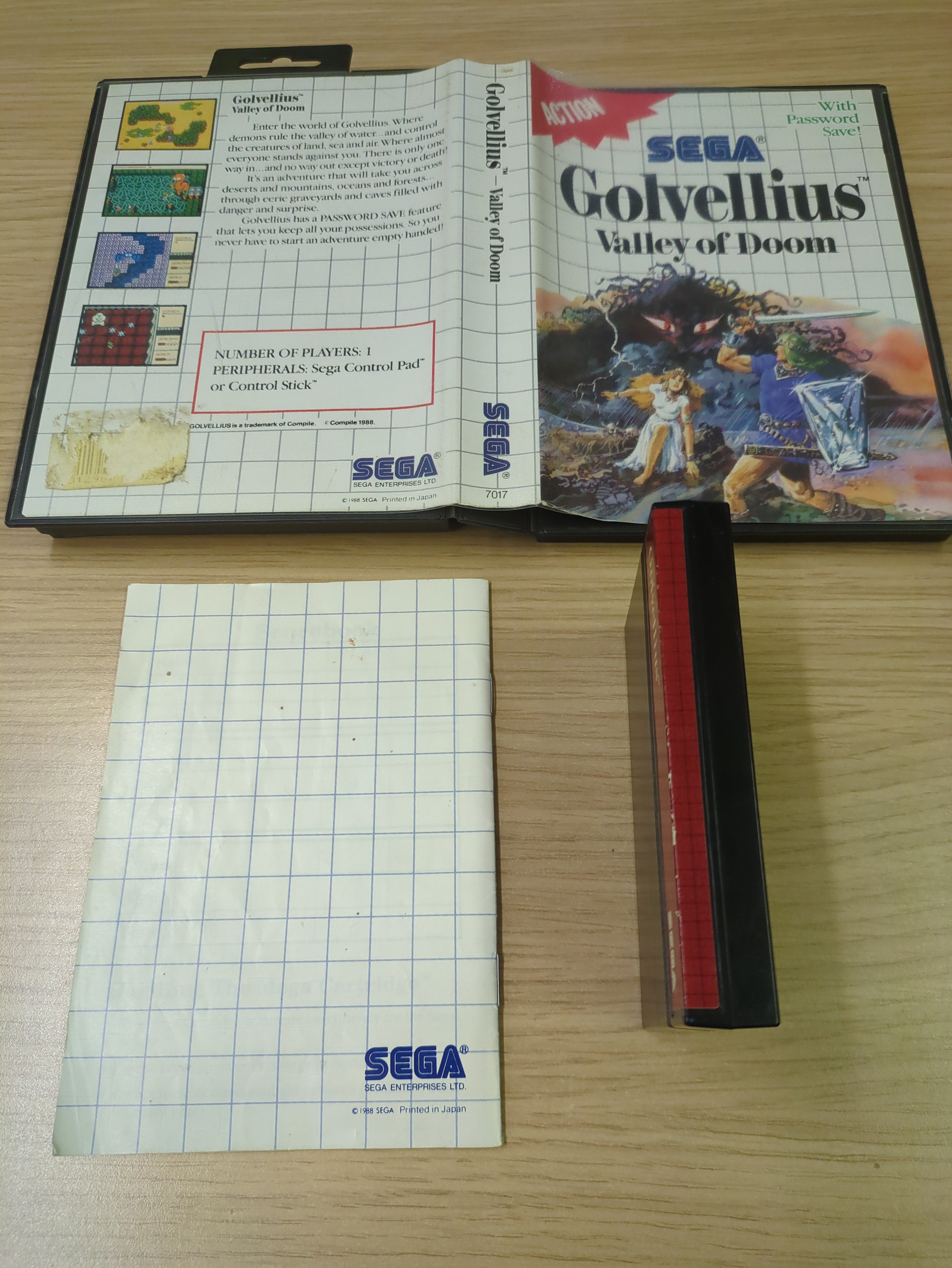 Golvellius: Valley of Doom Sega Master System game