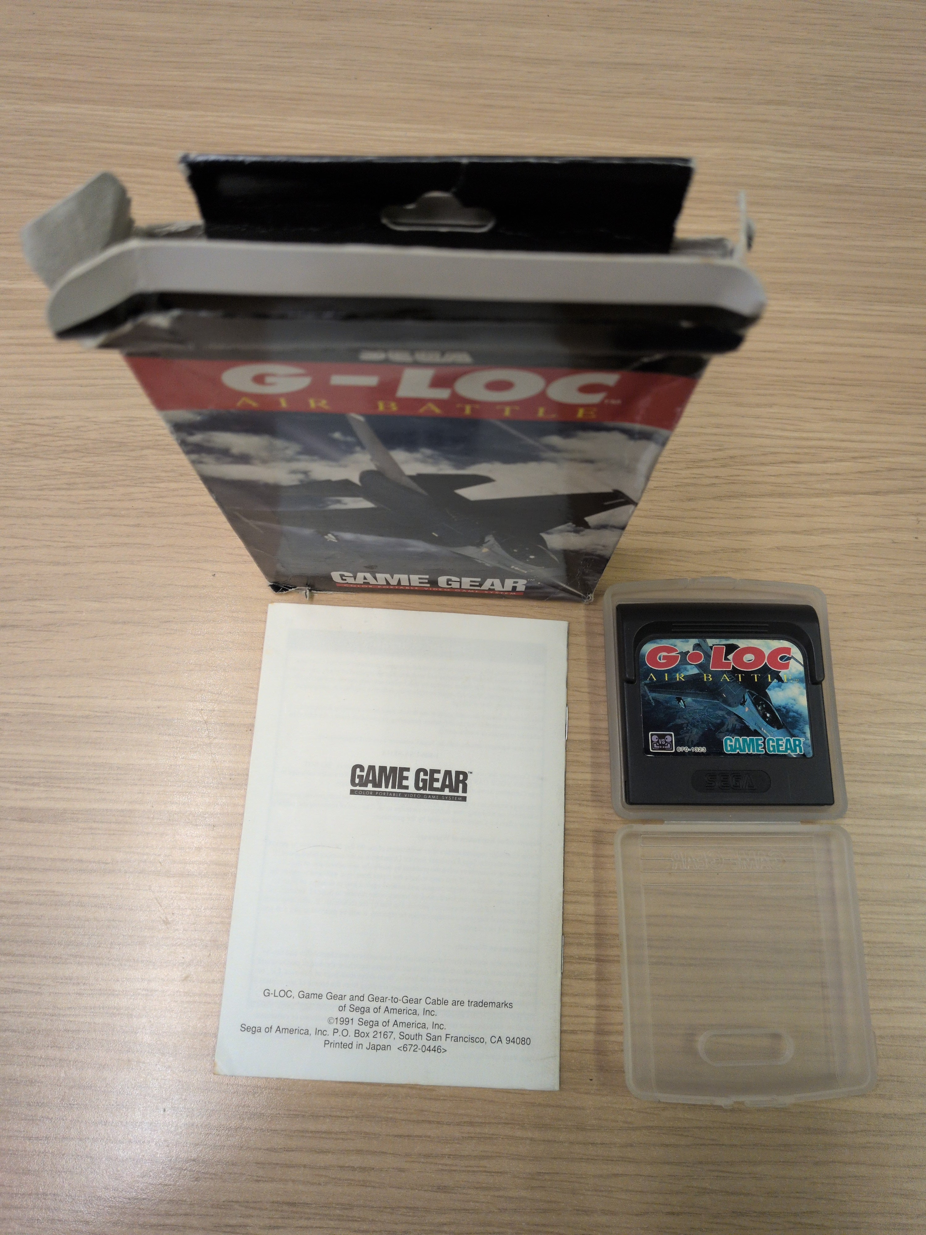 G-Loc: Air Battle NTSC Sega Game Gear game
