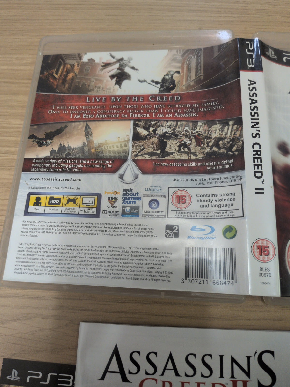 Assassin's Creed II Sony PS3 game