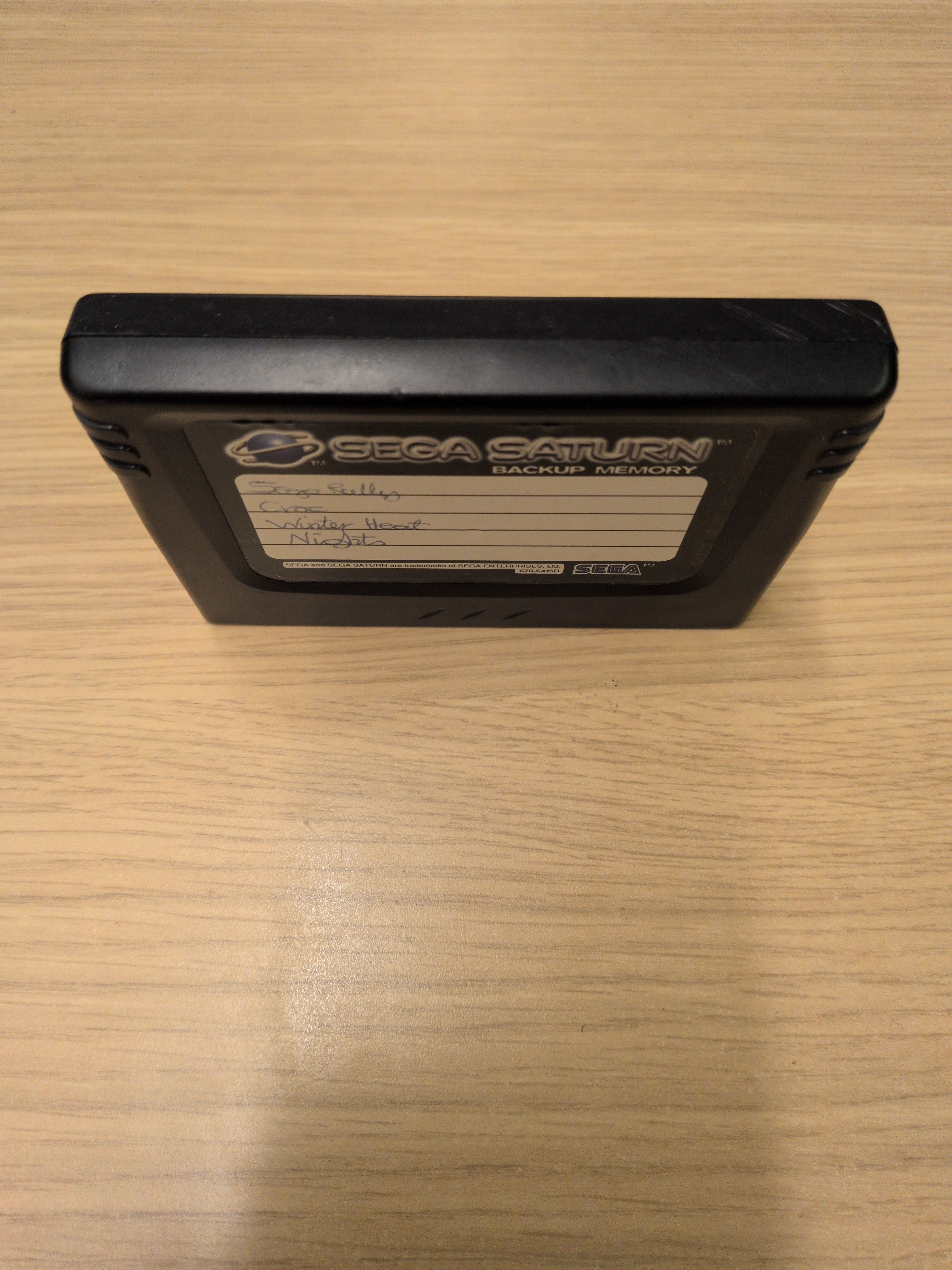 Official Memory Card (Black) Sega Saturn