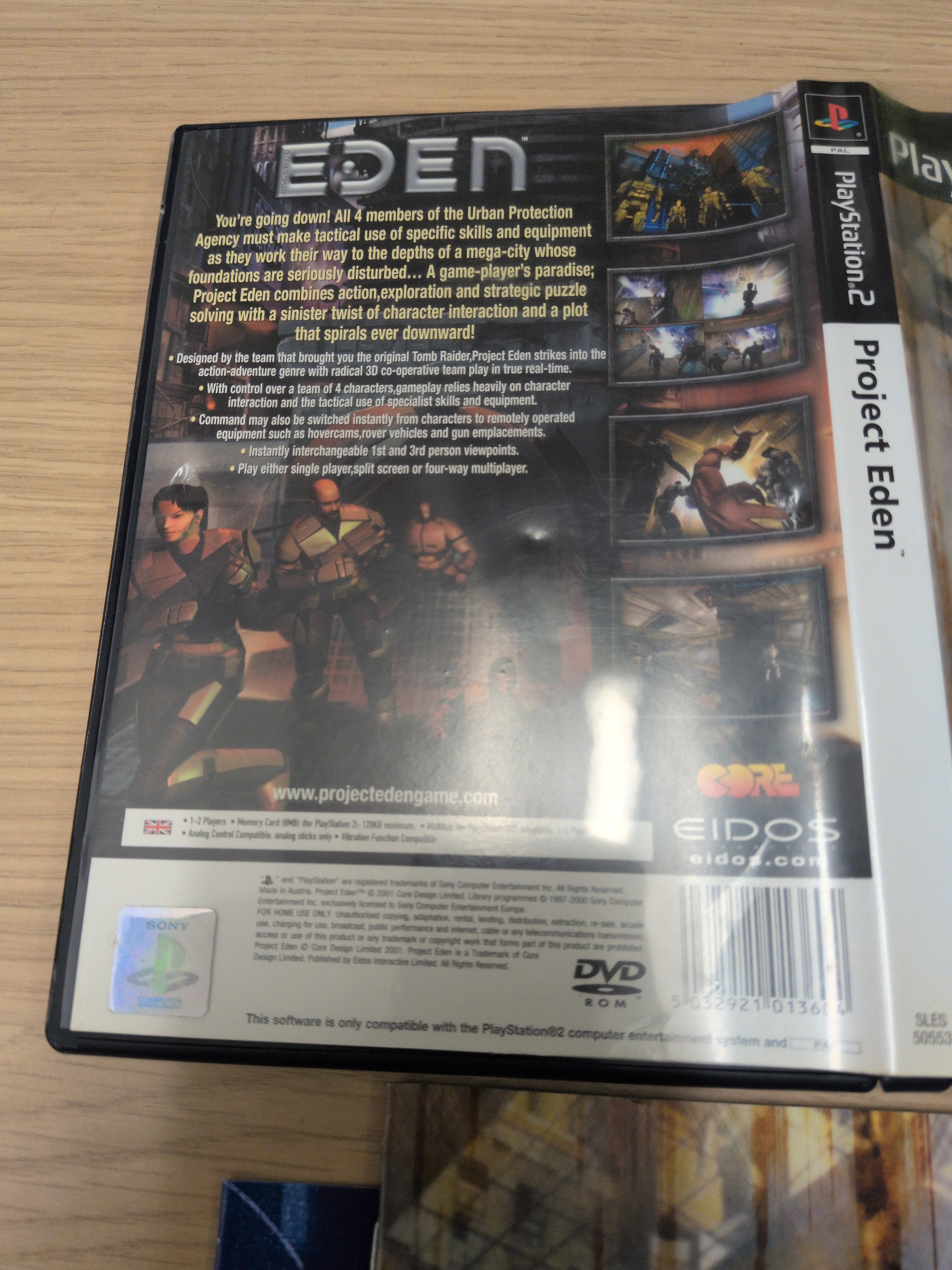 Project Eden Sony PS2 game