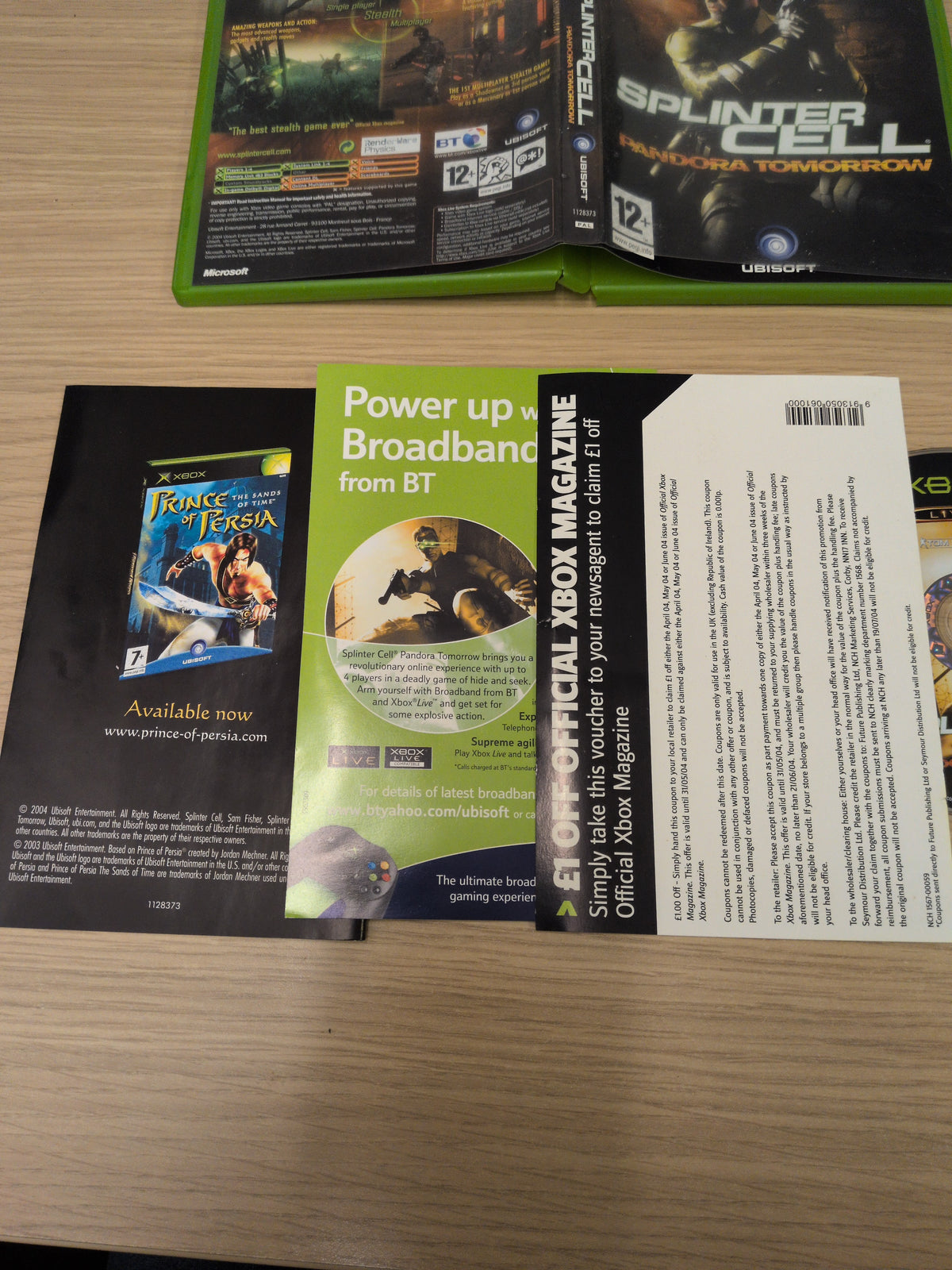 Tom Clancy's Splinter Cell: Pandora Tomorrow original Xbox game