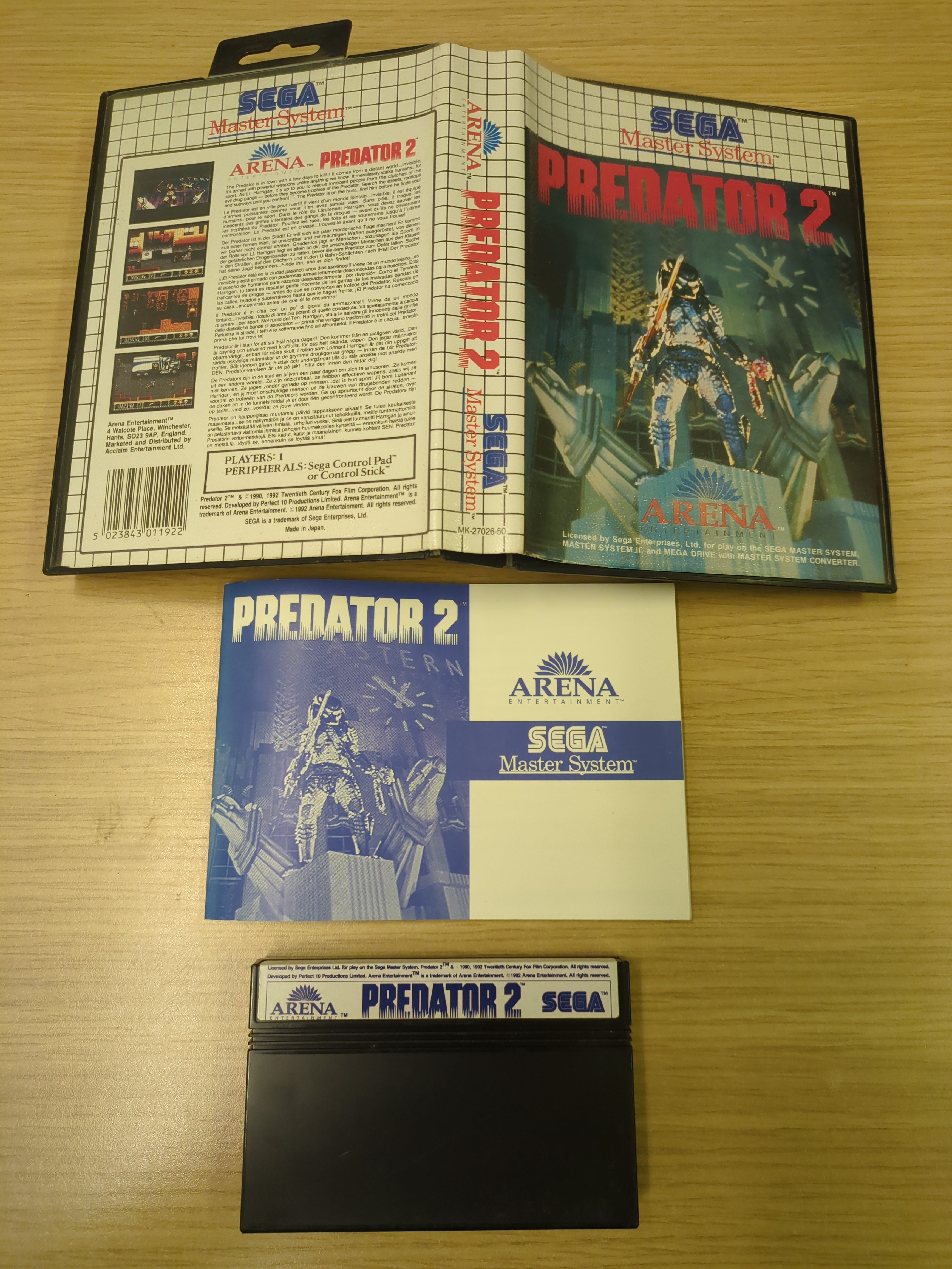 Predator 2 Sega Master System game