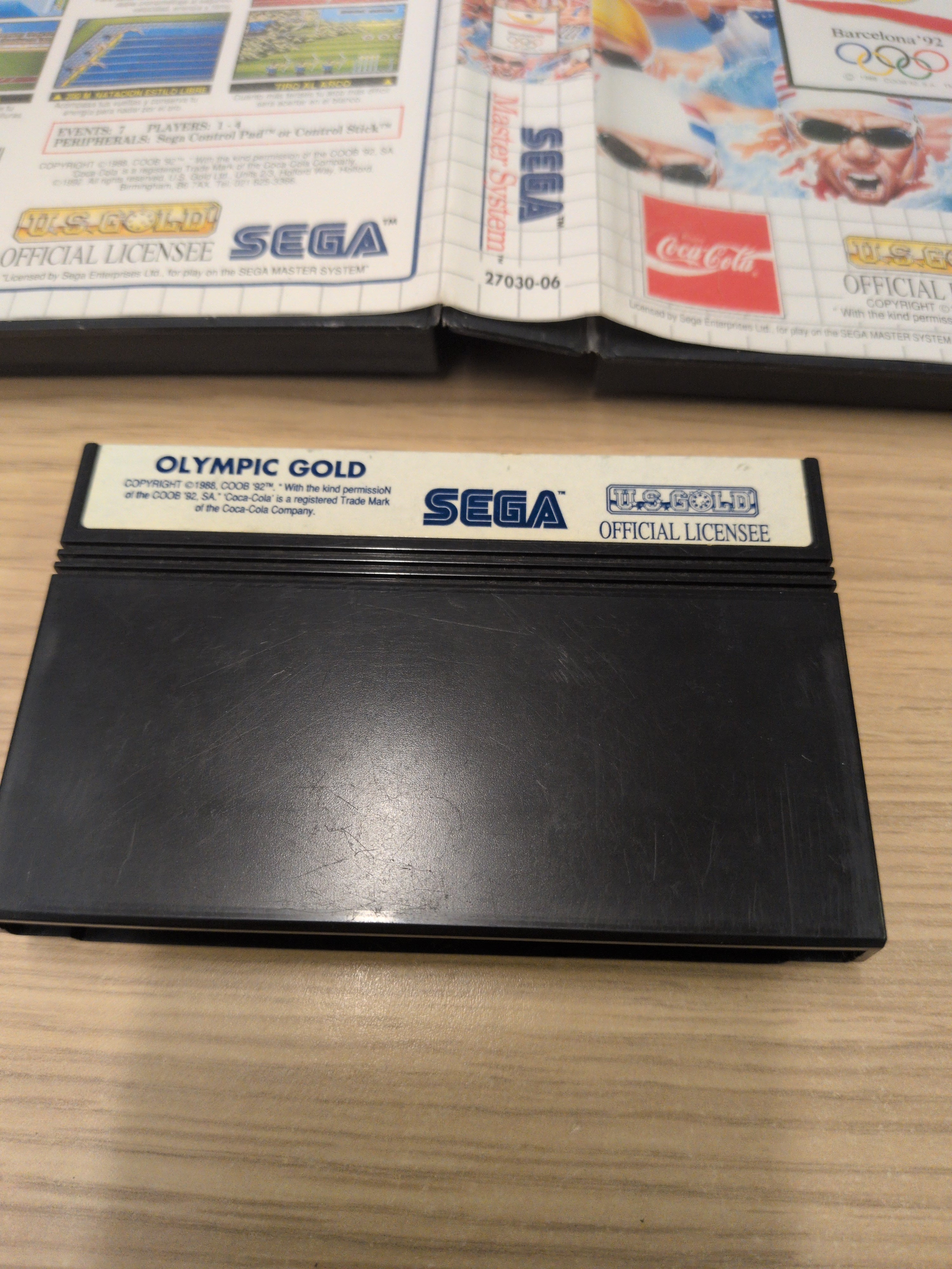 Olympic Gold: Barcelona '92 Sega Master System game