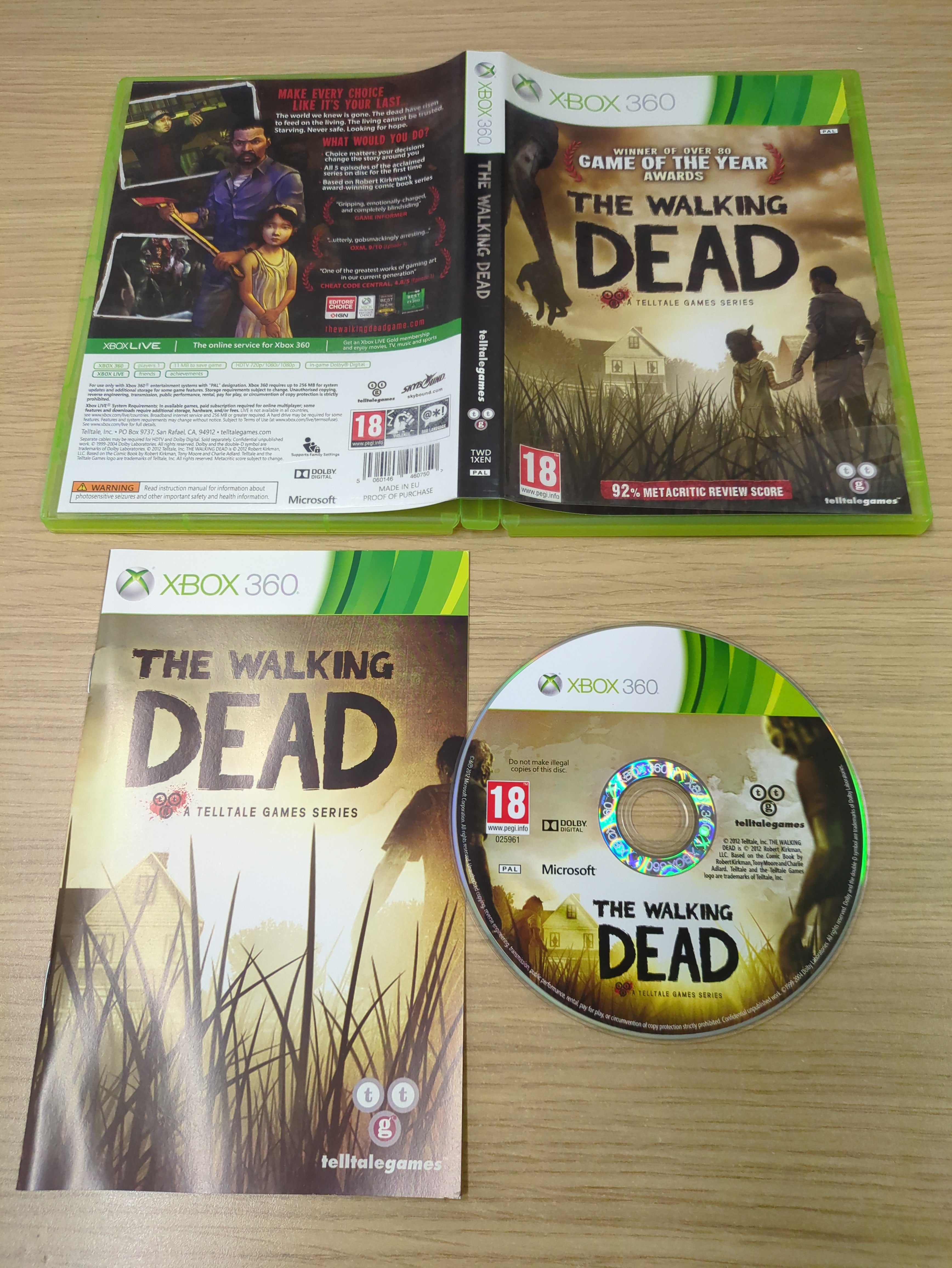 The Walking Dead Xbox 360 game