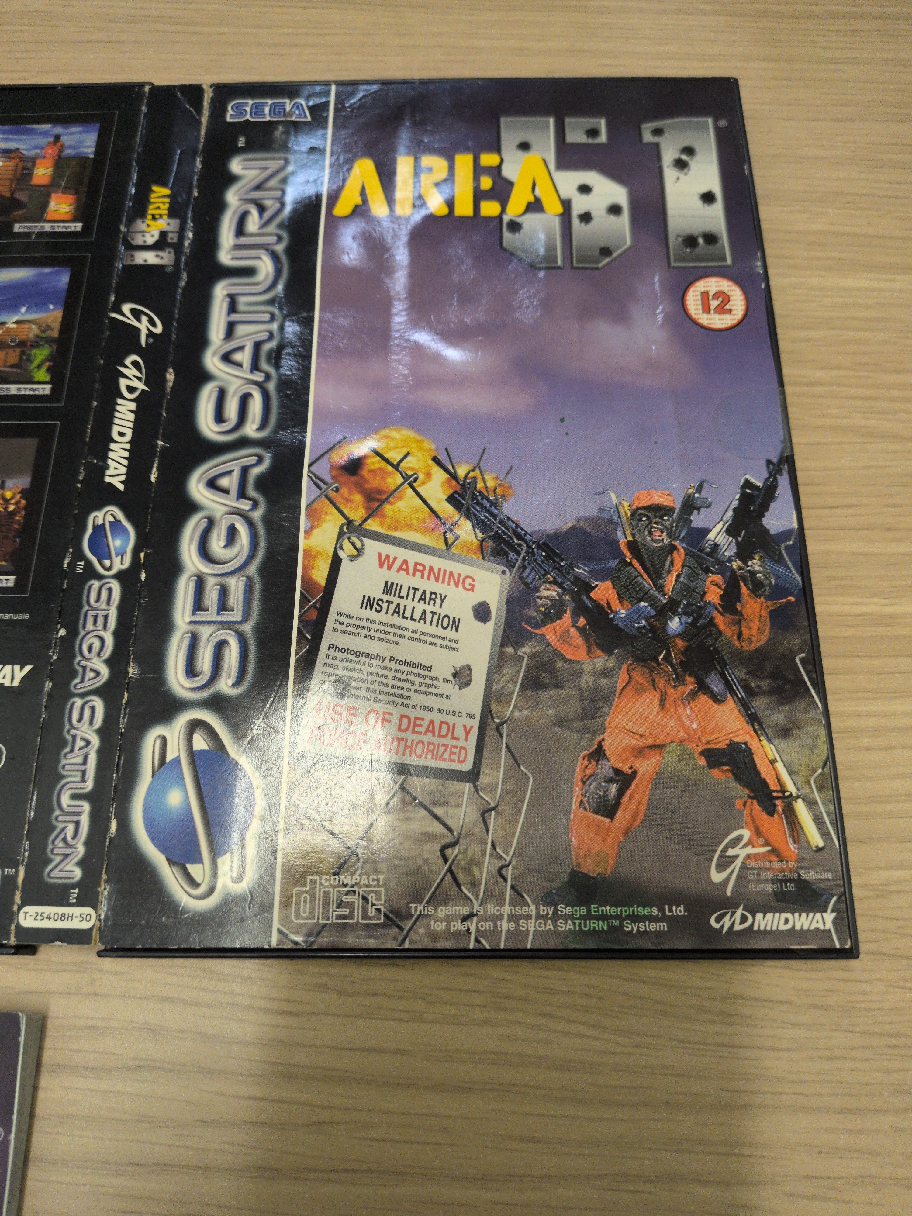 Area 51 Sega Saturn game
