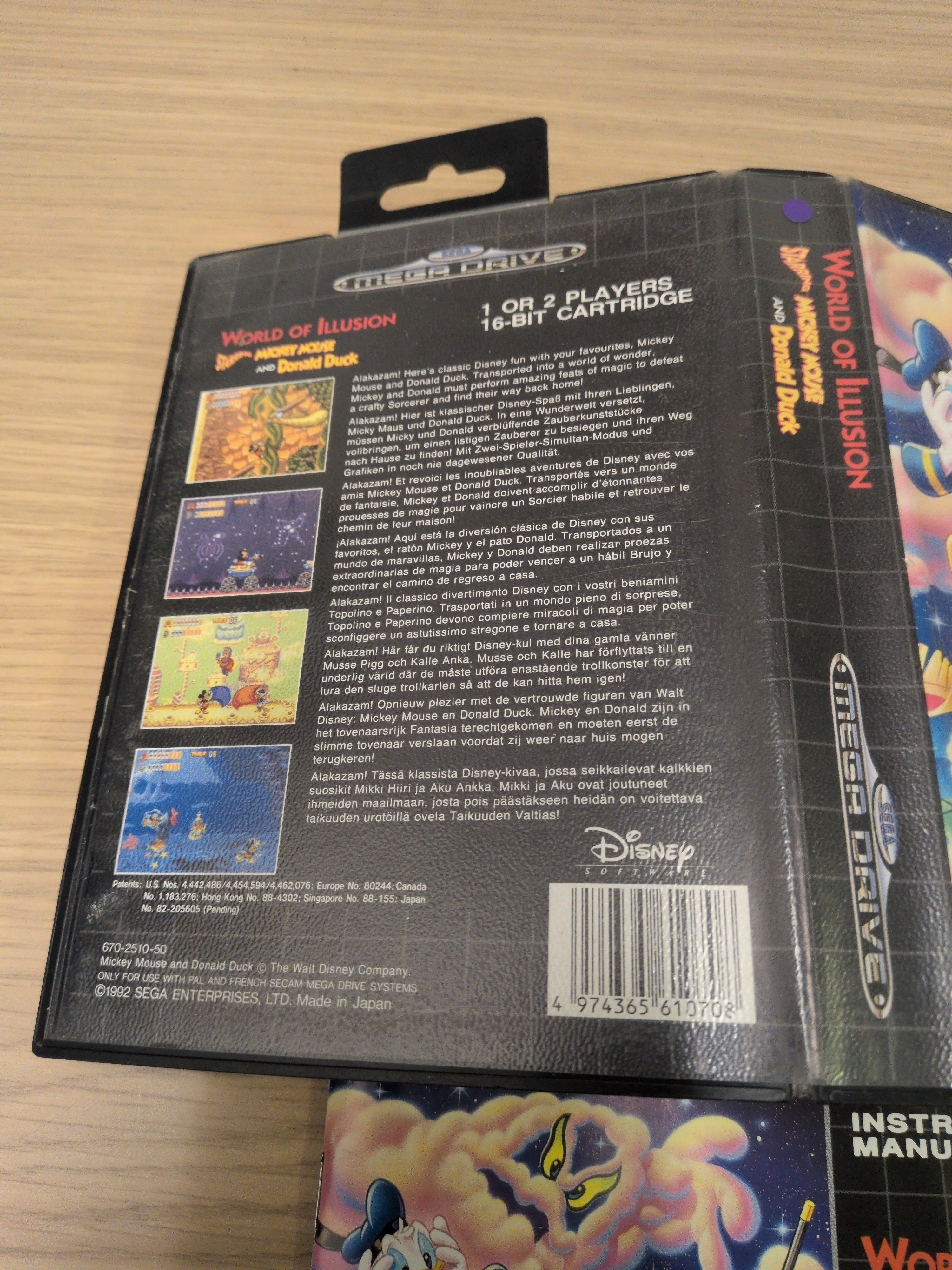 World of Illusion starring Mickey Mouse and Donald Duck (Disney's) Sega Mega Drive game