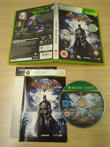 Batman Arkham Asylum Xbox 360 Classics game