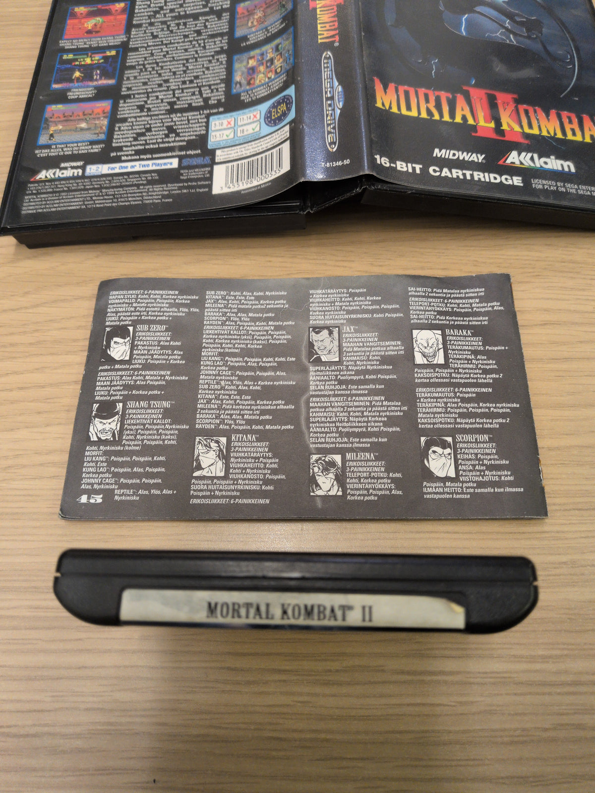 Mortal Kombat II Sega Mega Drive game