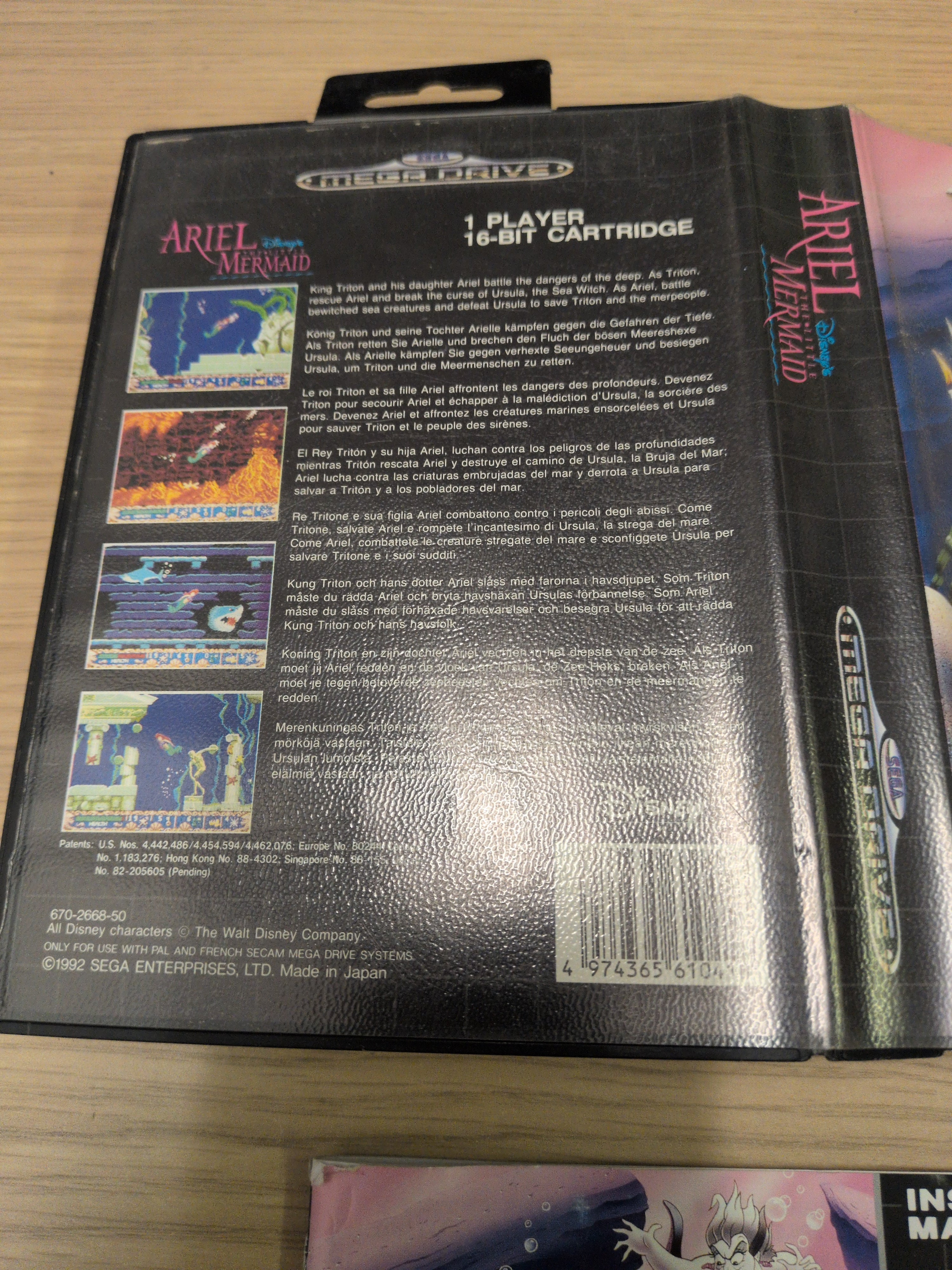 Ariel: The Little Mermaid (Disney's) Sega Mega Drive game