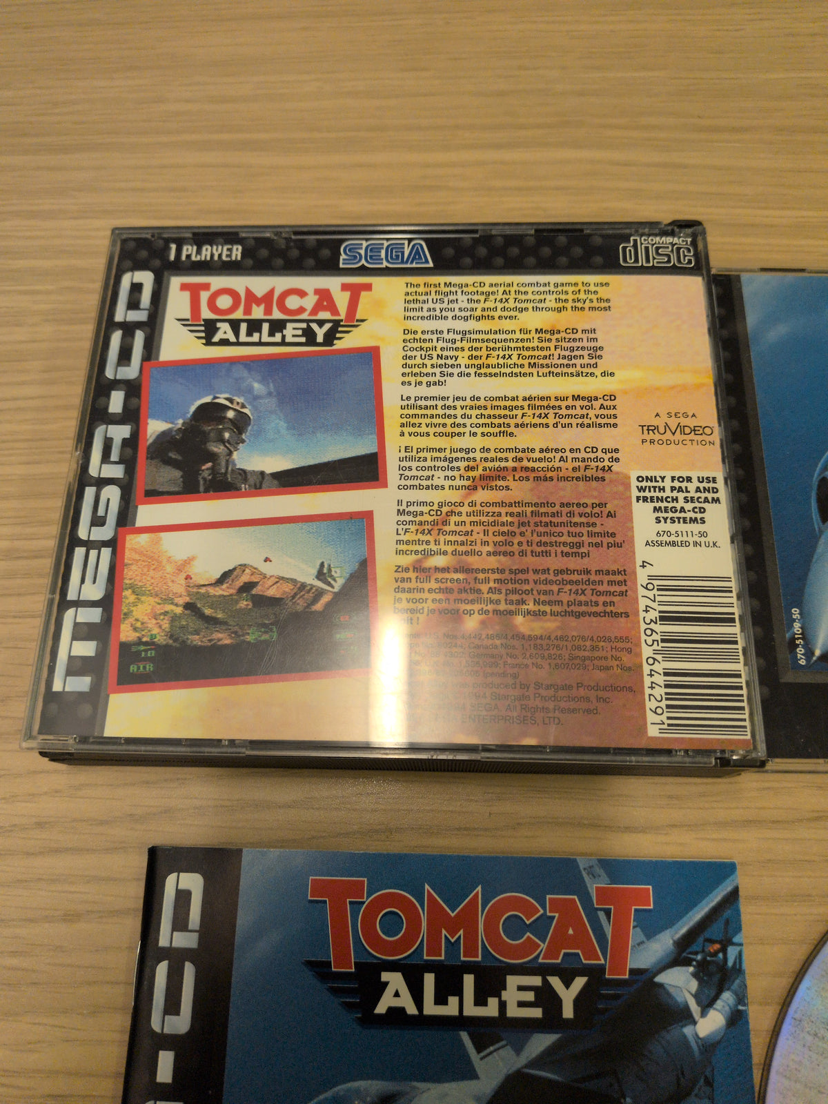 Tomcat Alley Sega Mega-CD game