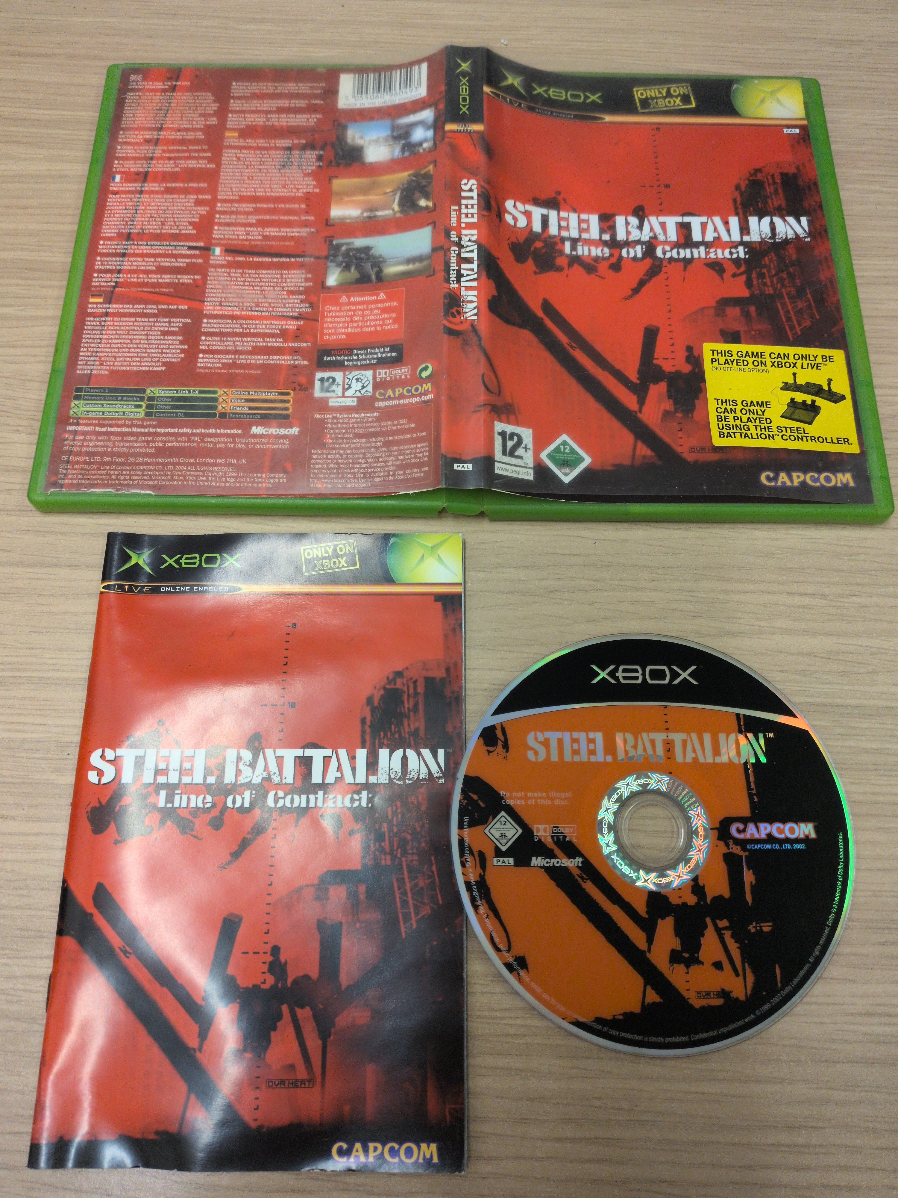 Steel Battalion Line of Contact original Xbox game