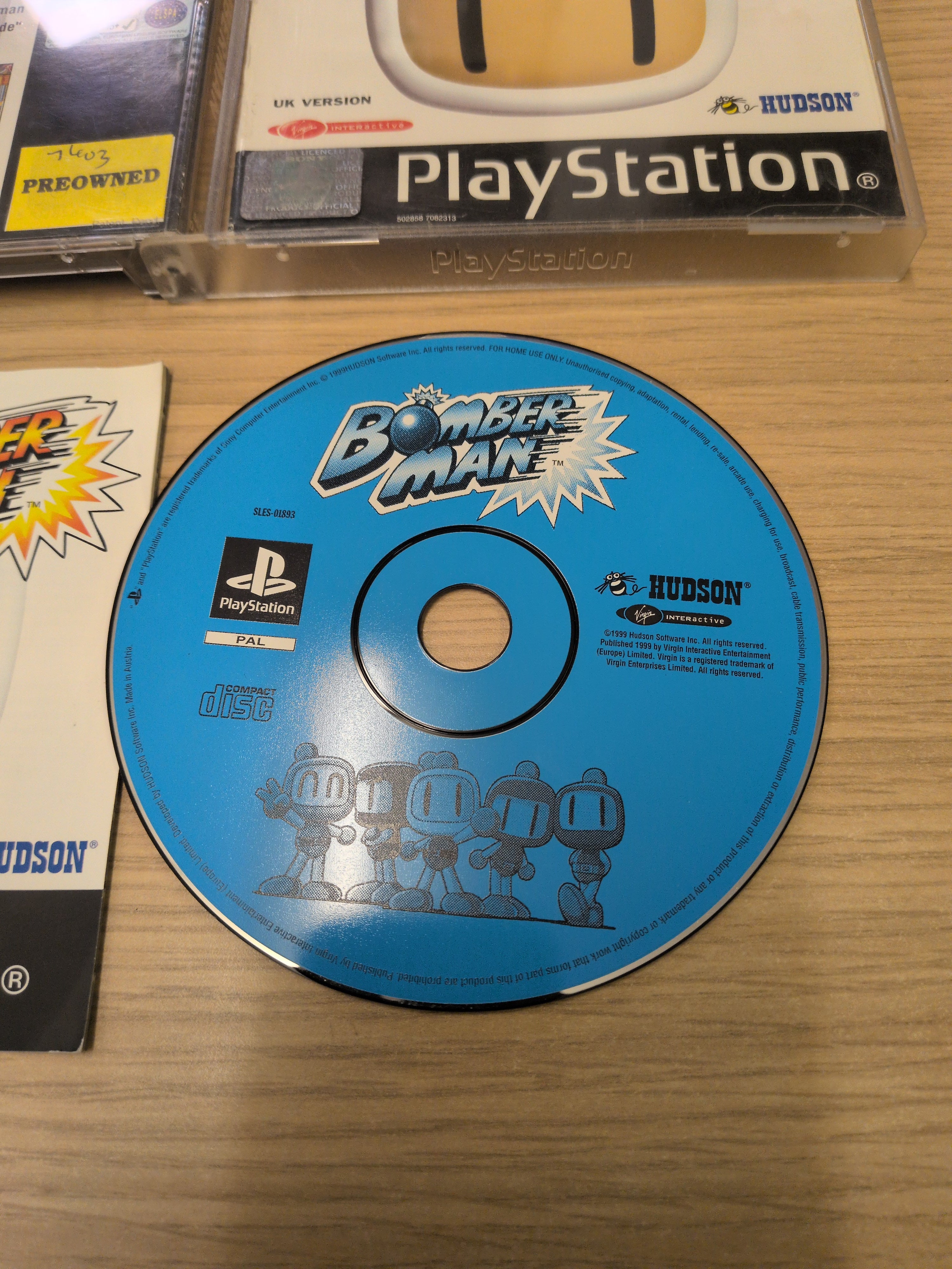 Bomberman Sony PS1 game