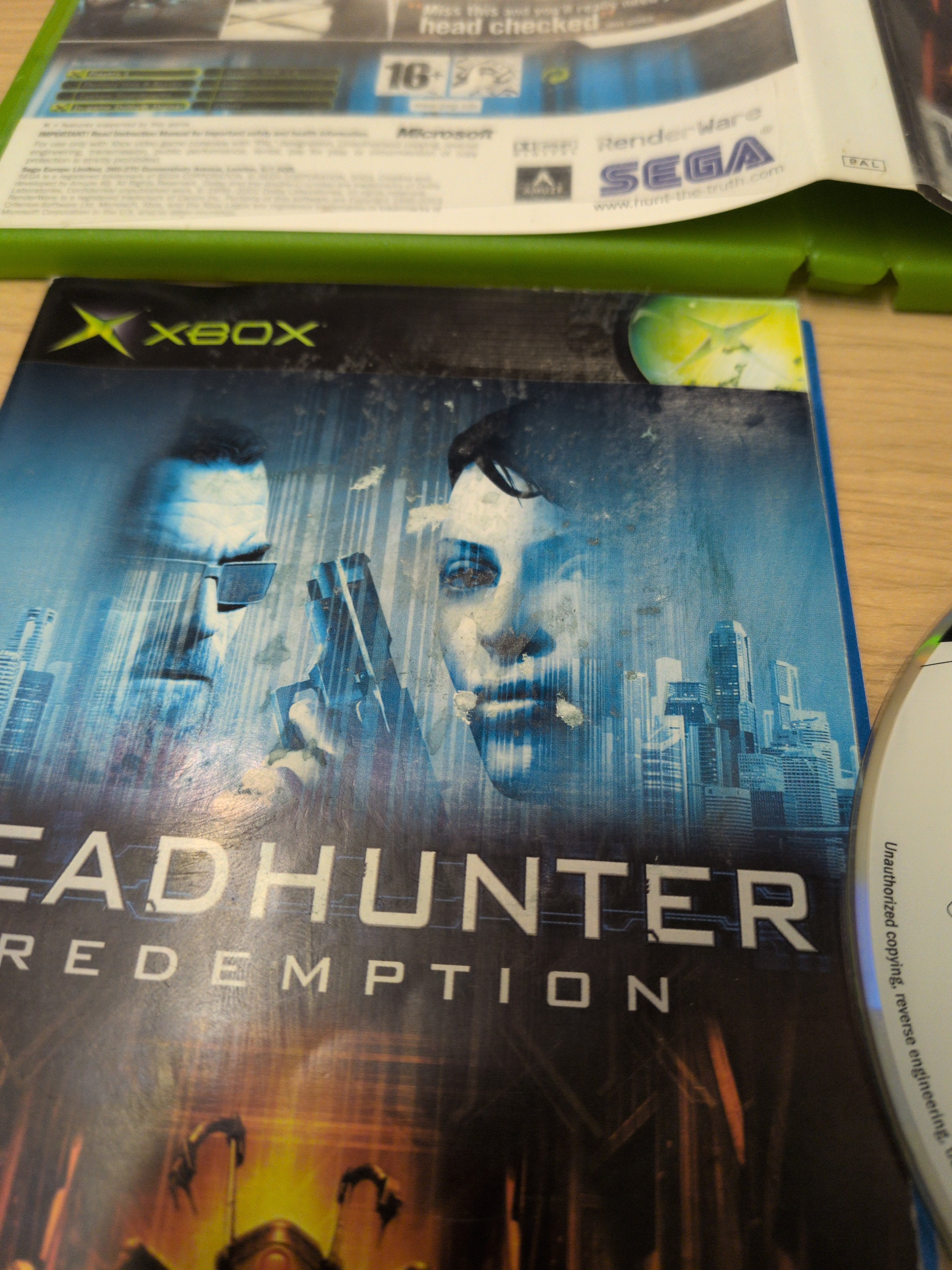 Headhunter Redemption original Xbox game