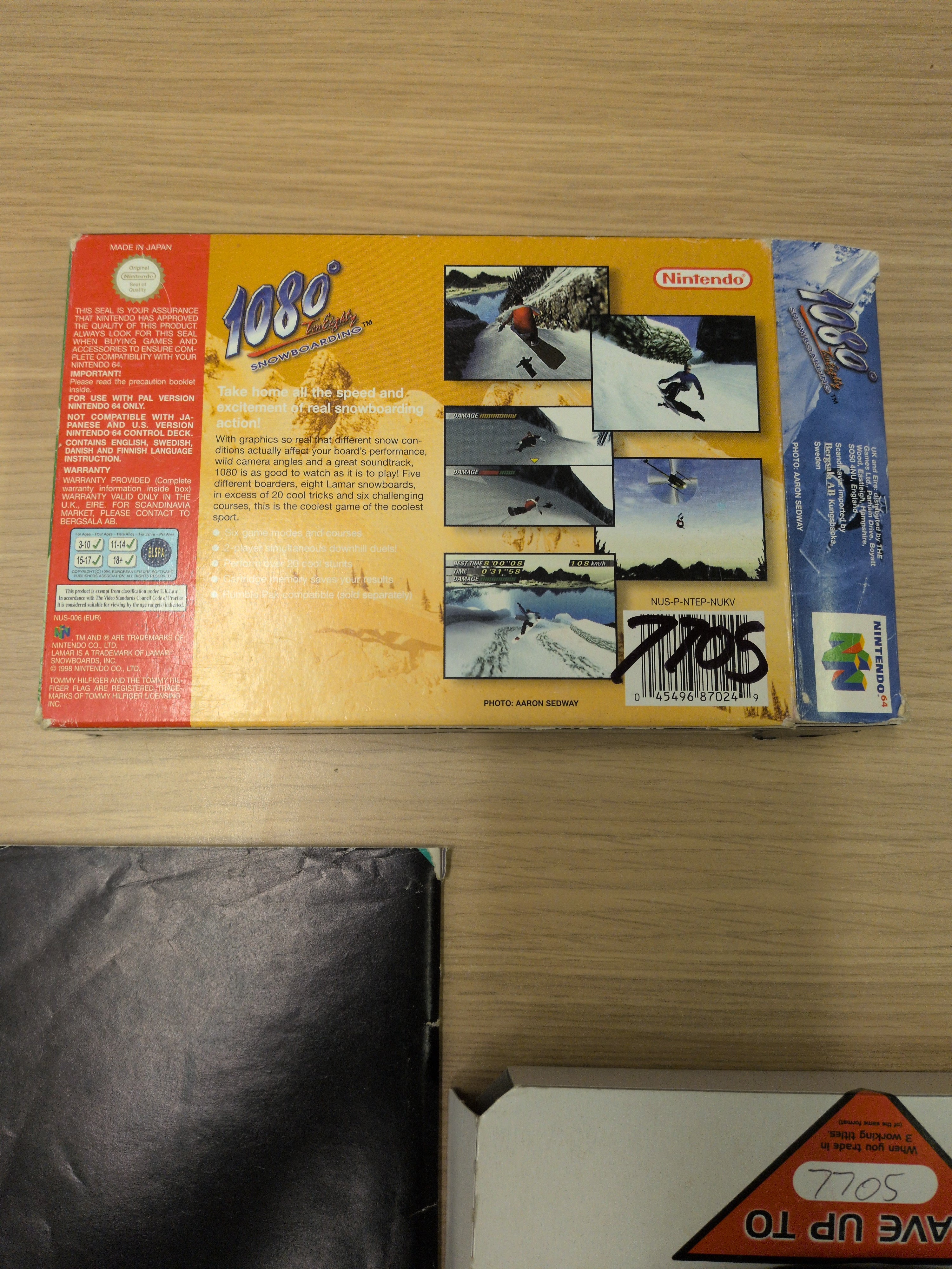 1080 Snowboarding Nintendo N64 game Boxed