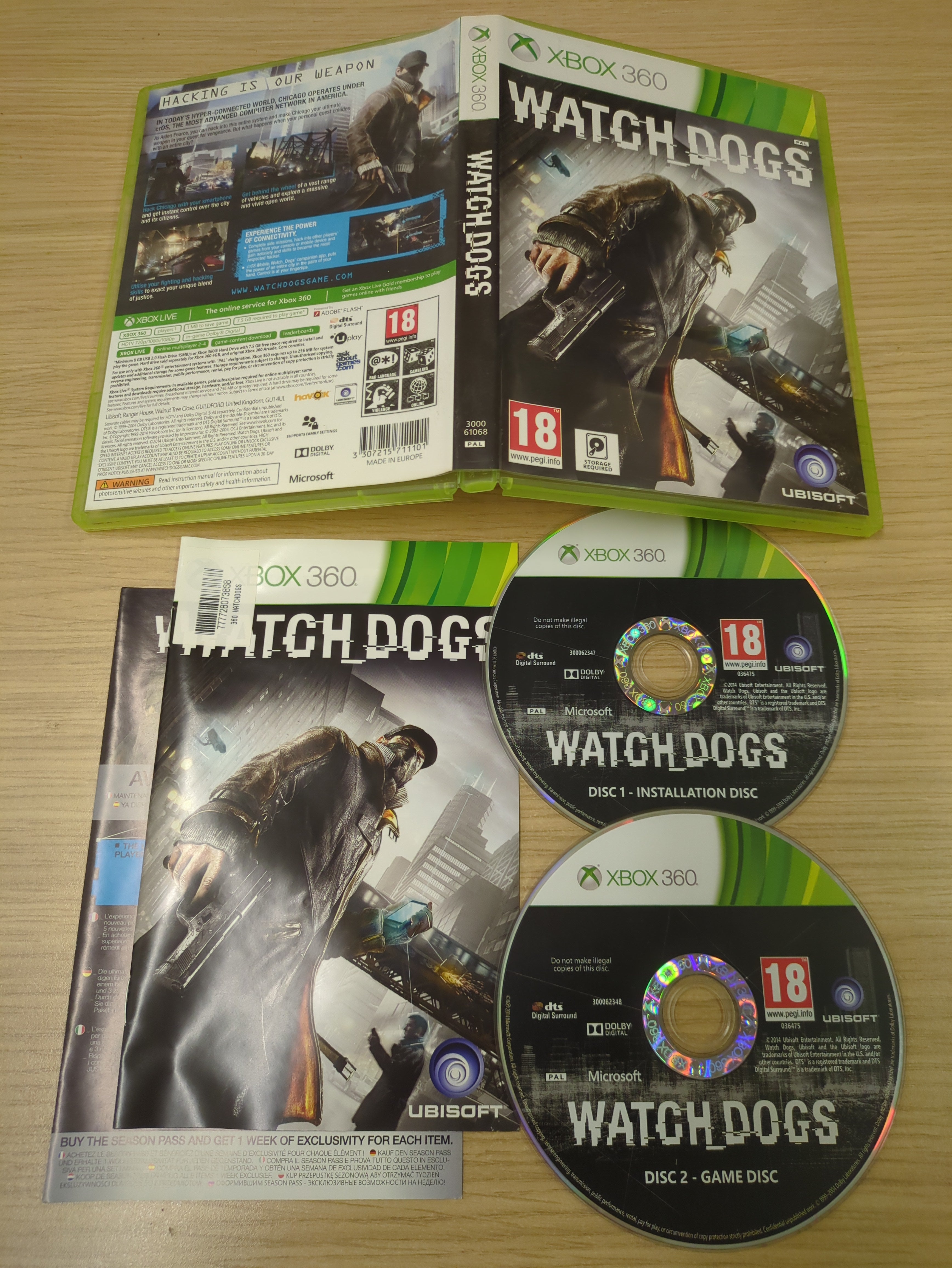 Watchdogs Xbox 360 game