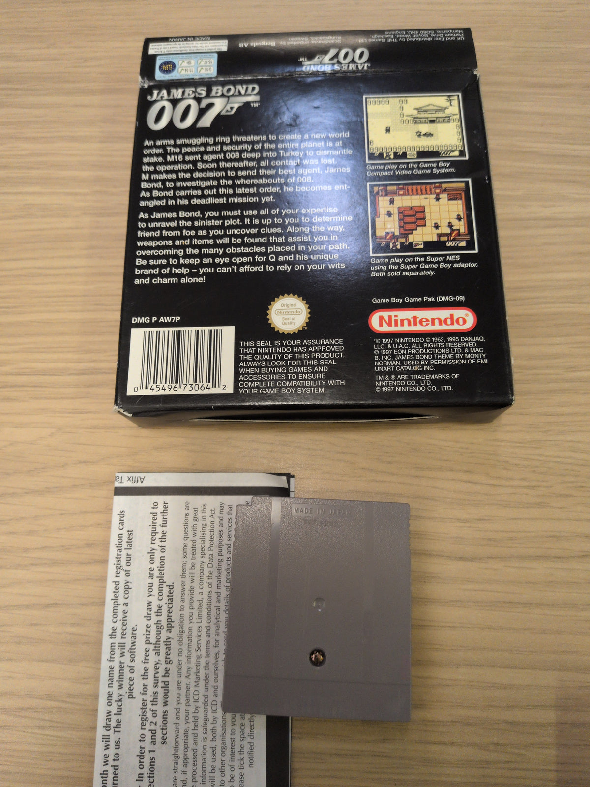 007 James Bond Nintendo Game Boy Boxed