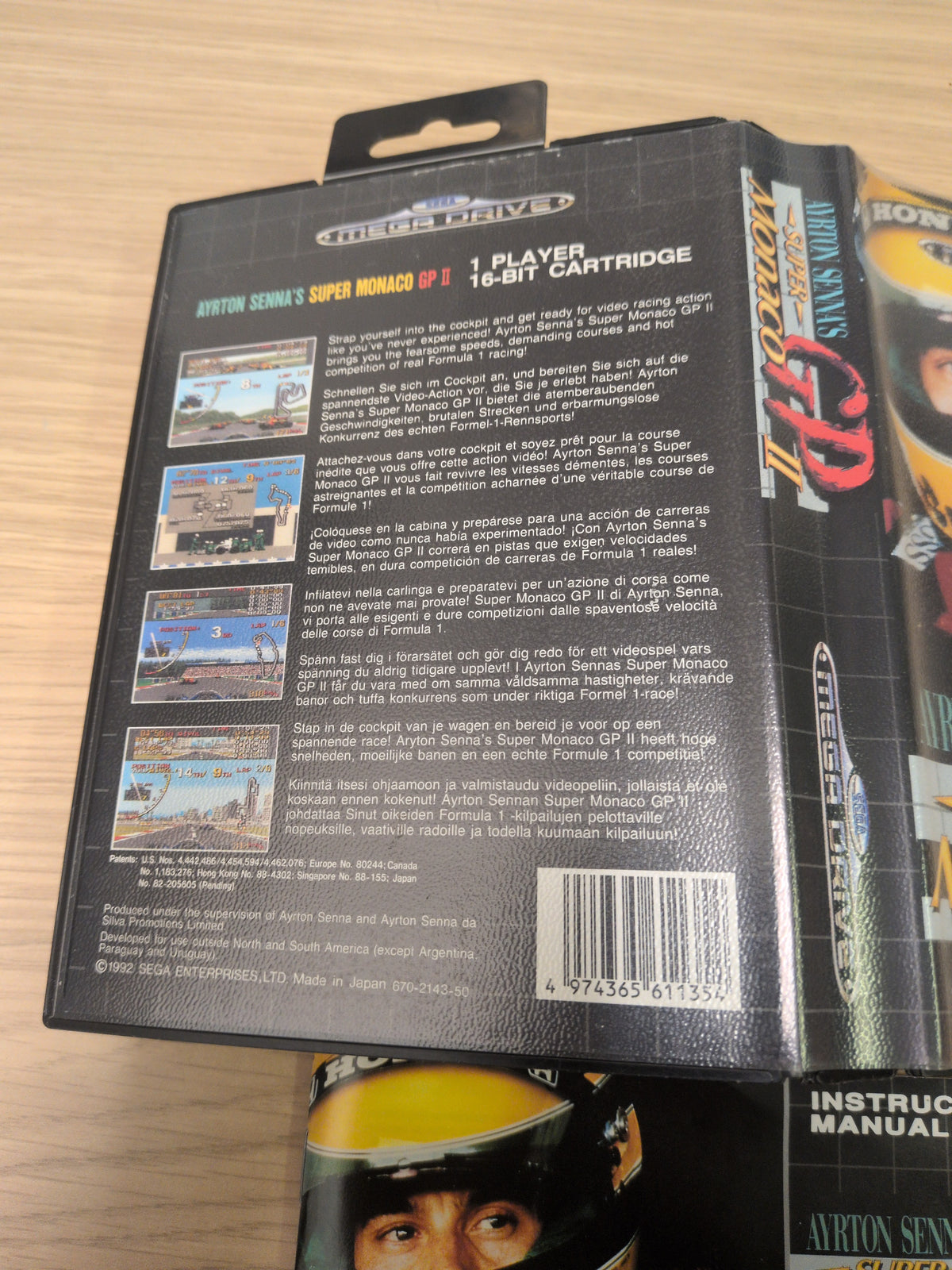 Ayrton Senna's Super Monaco GP II Sega Mega Drive game