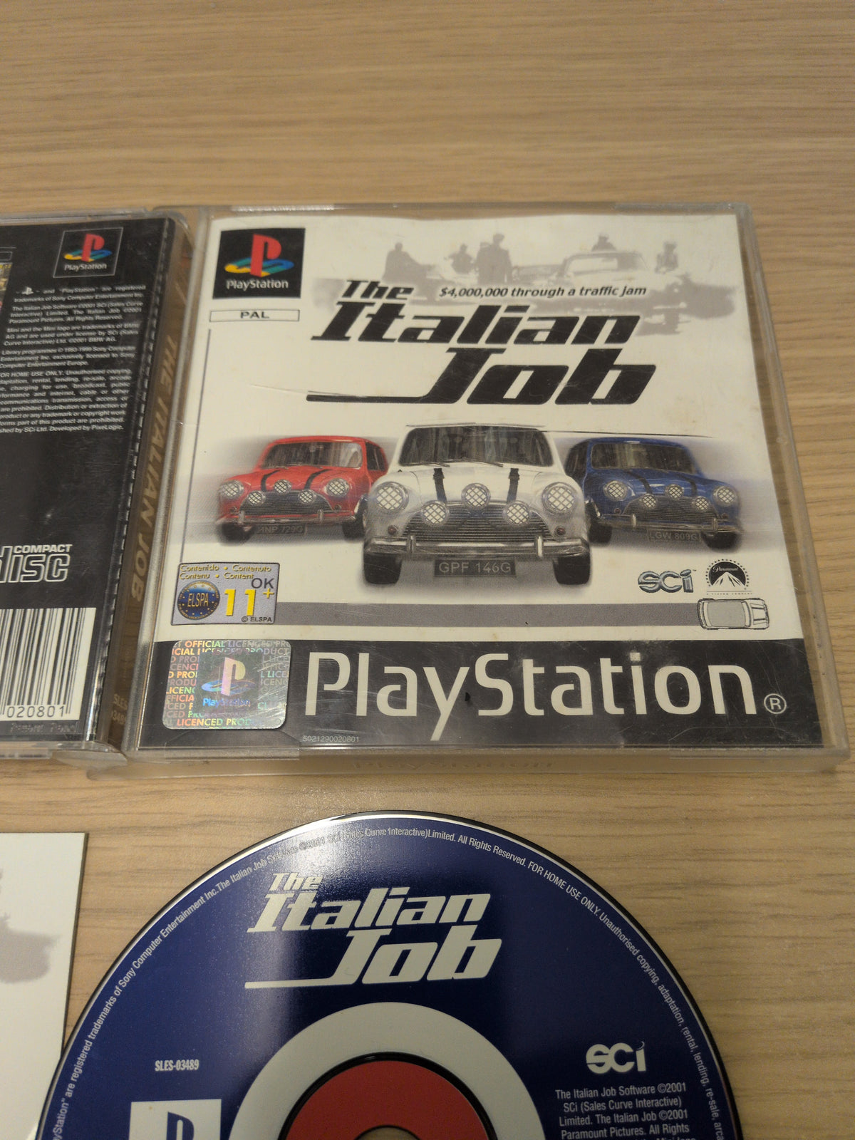 The Italian Job Sony PS1 game