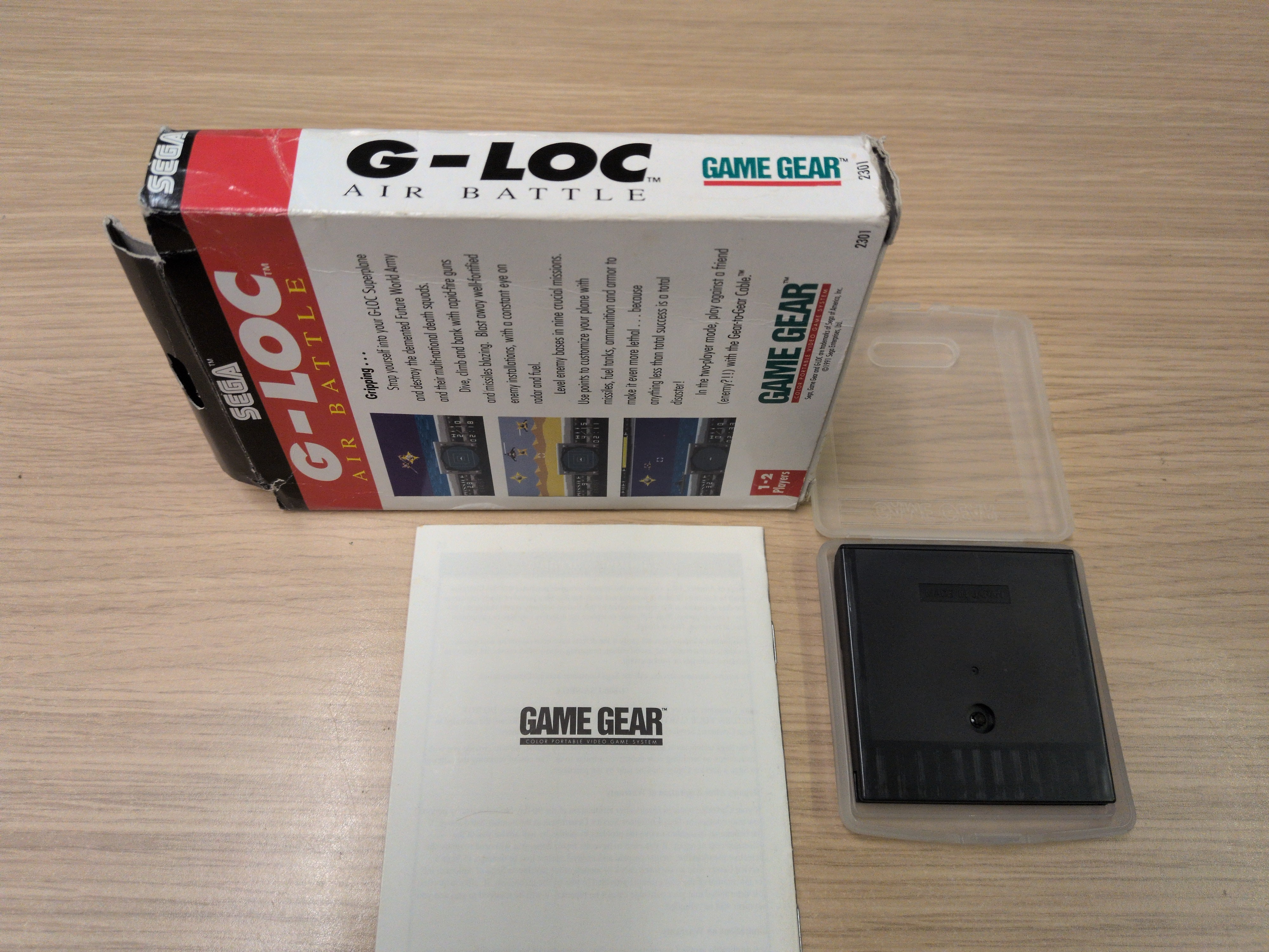 G-Loc: Air Battle NTSC Sega Game Gear game