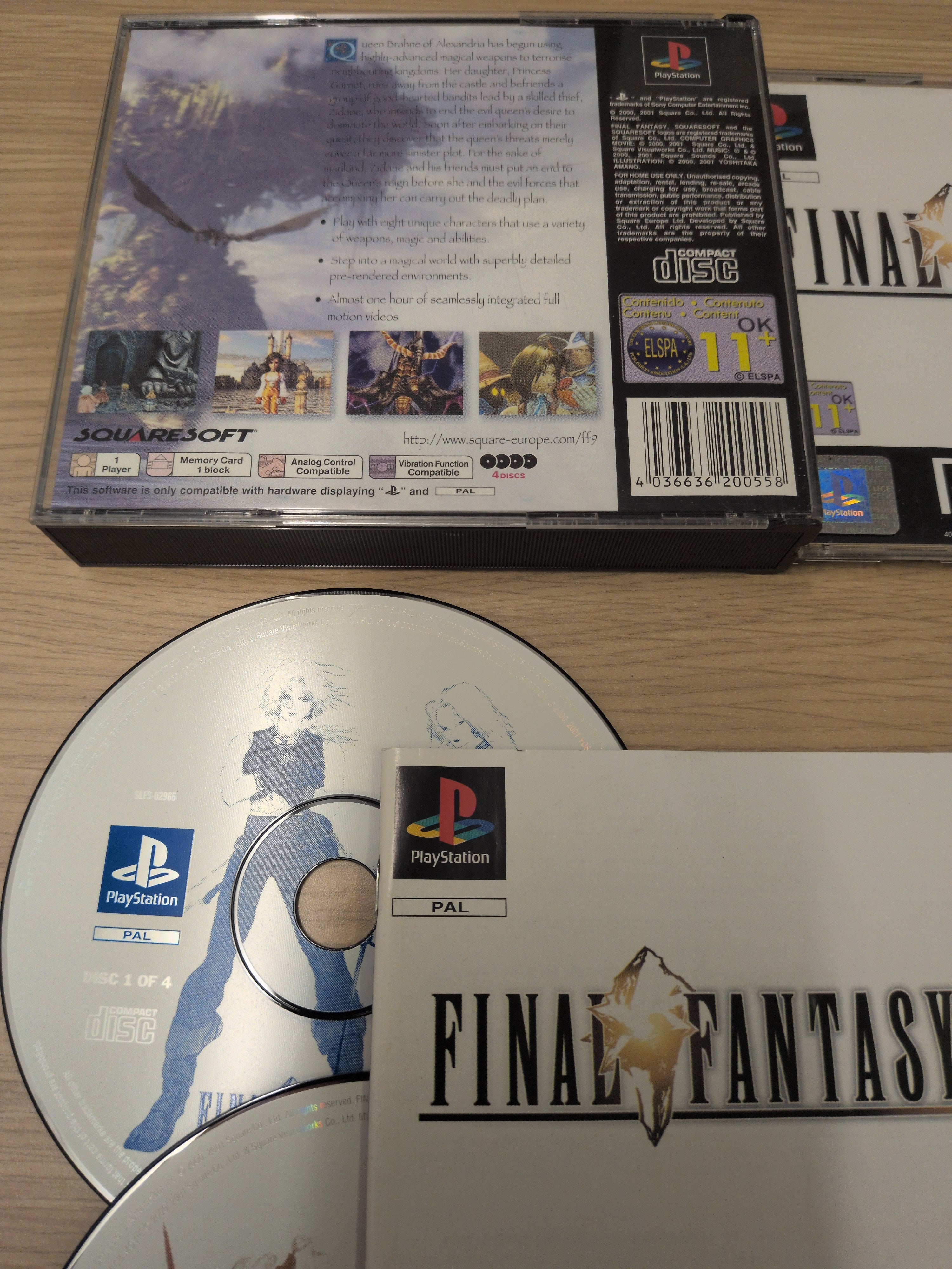 Final Fantasy IX Sony PS1 game