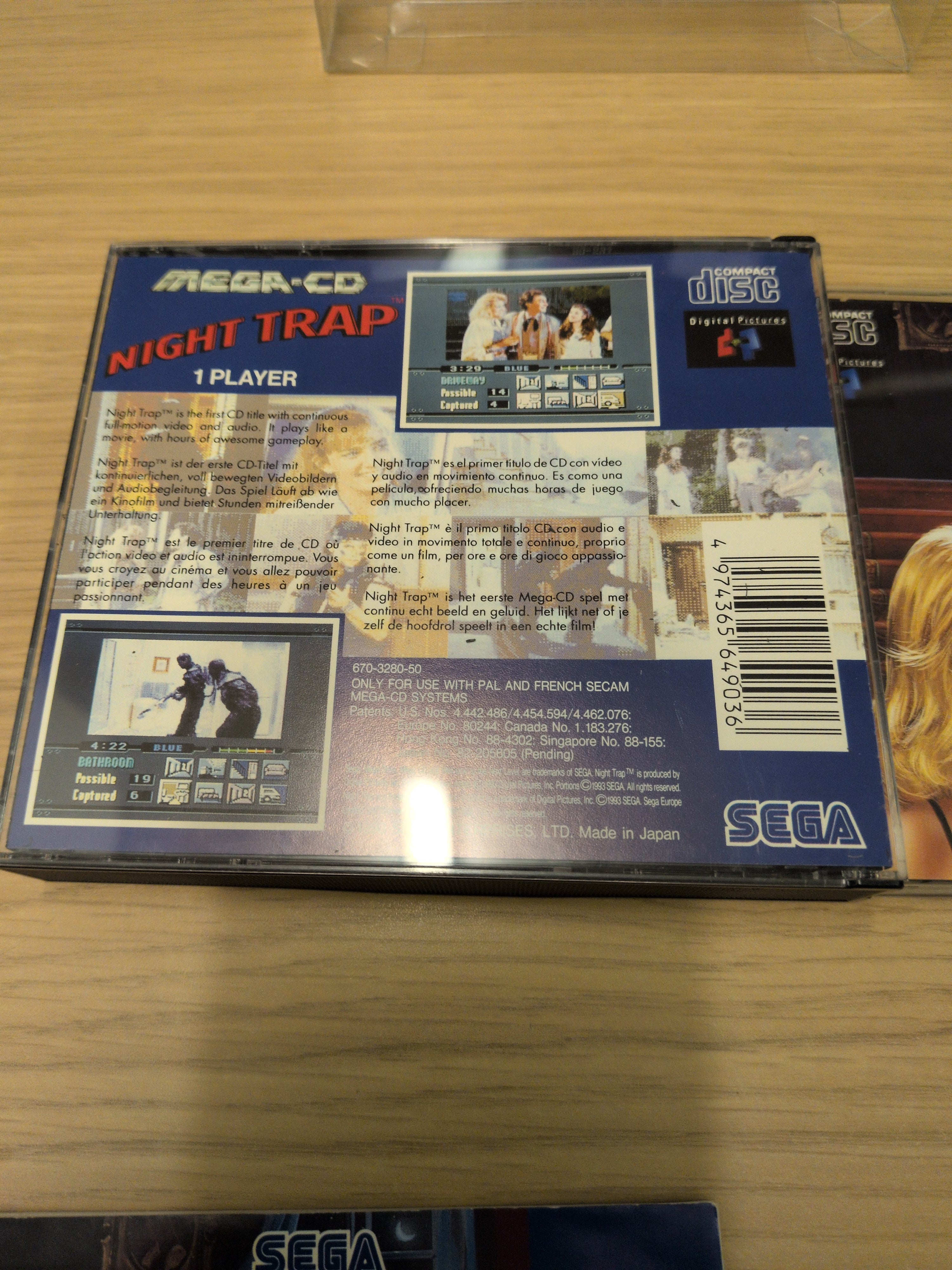 Night Trap Sega Mega-CD game