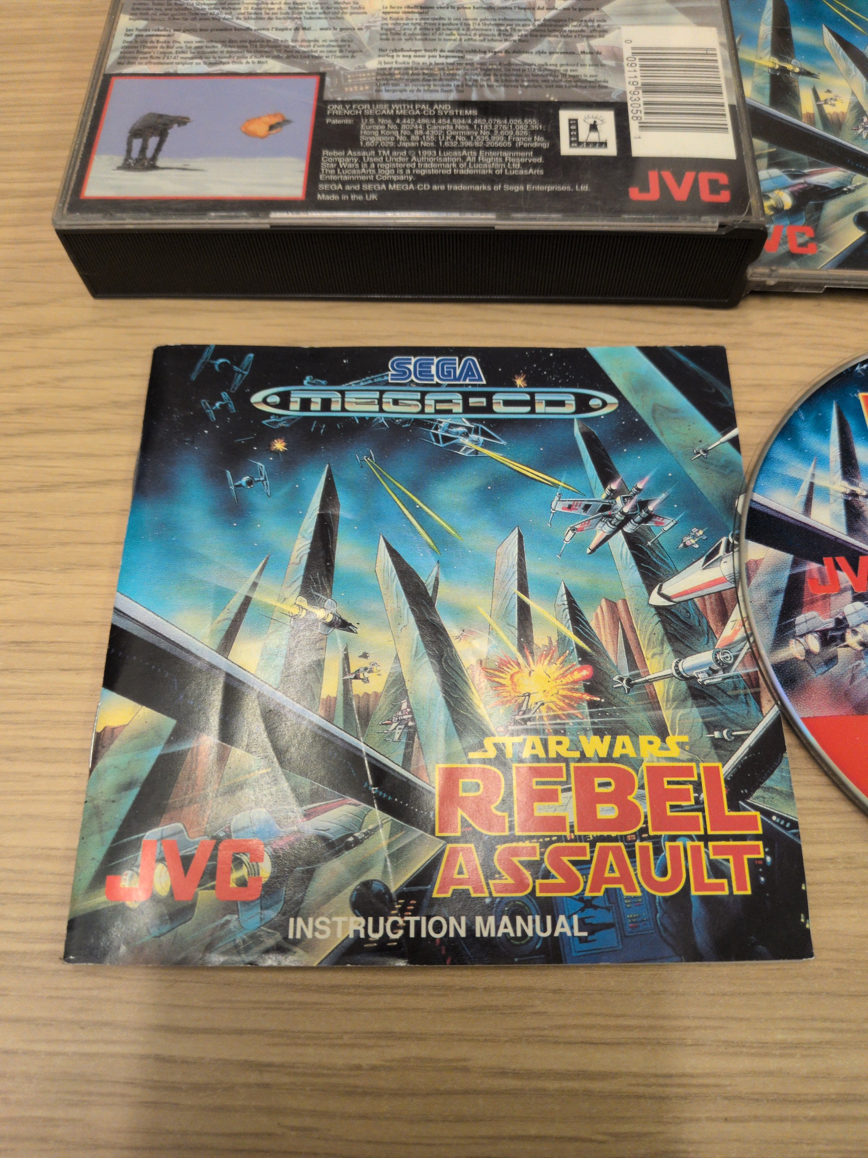 Star Wars: Rebel Assault Sega Mega-CD game
