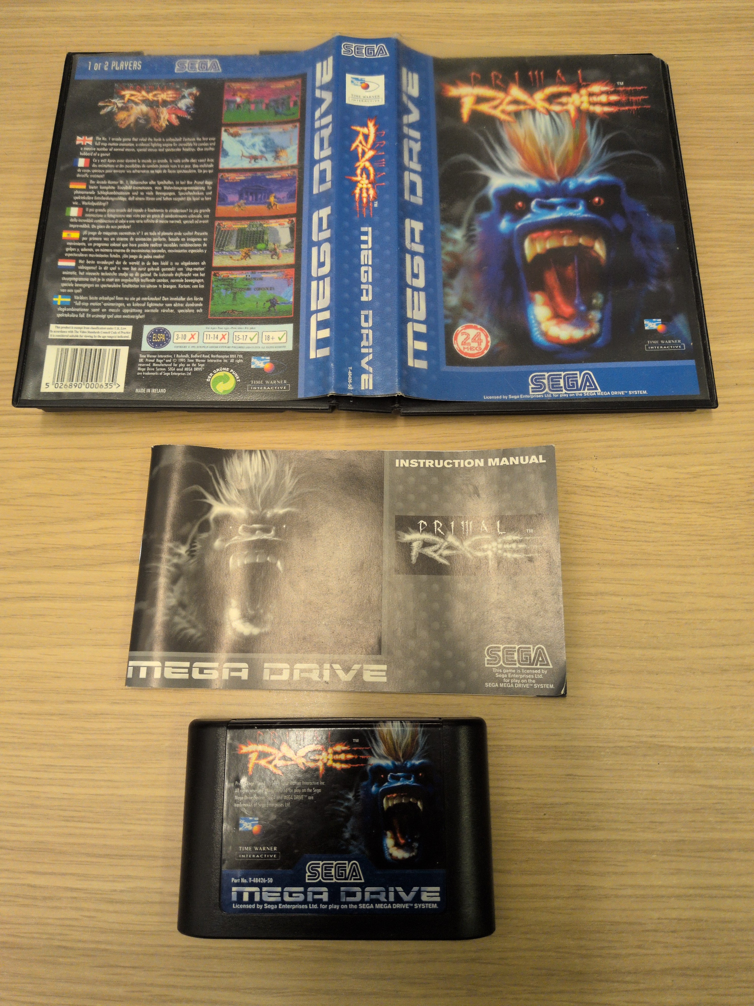 Primal Rage Sega Mega Drive game