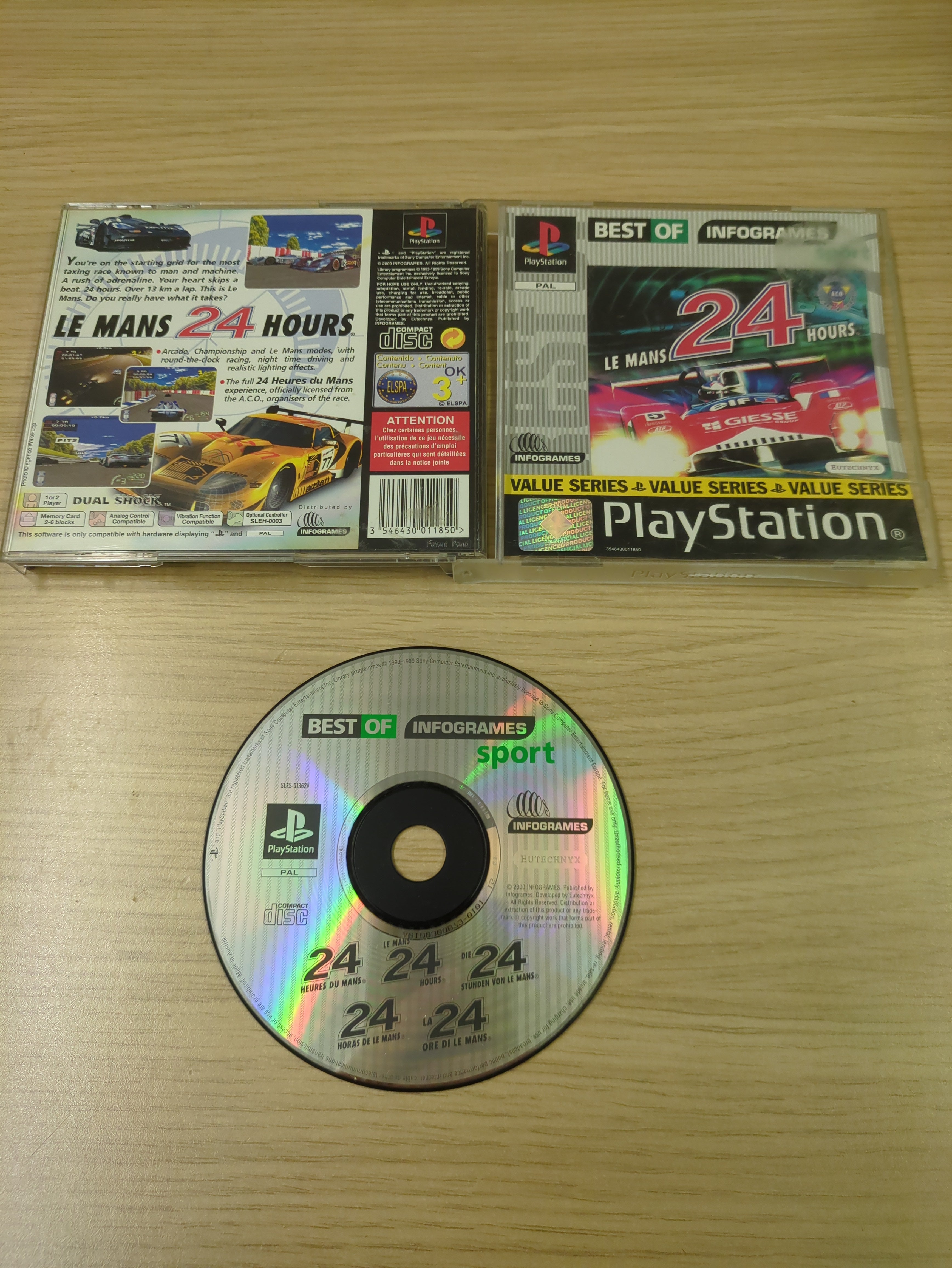 Le Mans 24 Hours Sony PS1 game