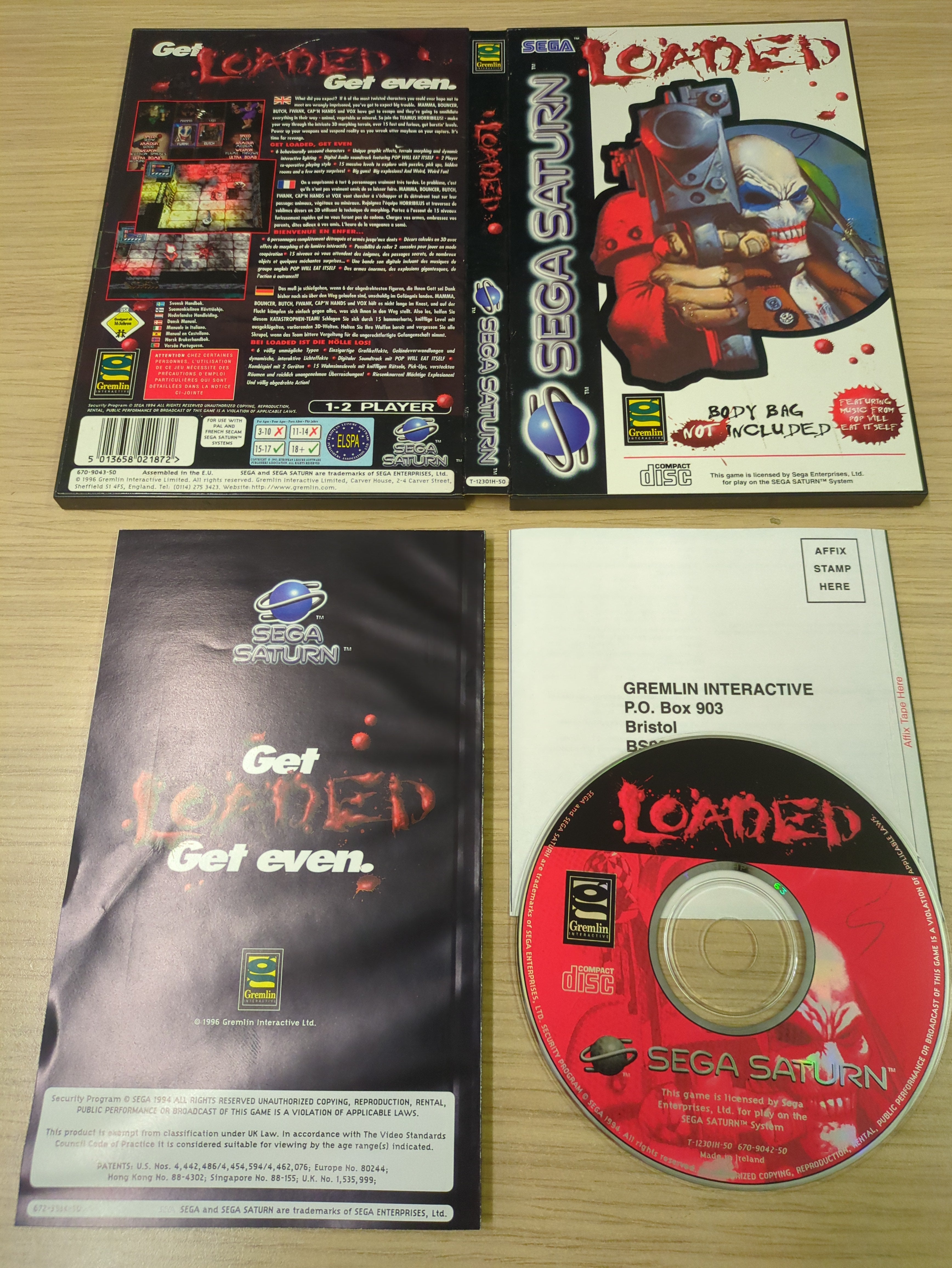 Loaded Sega Saturn game