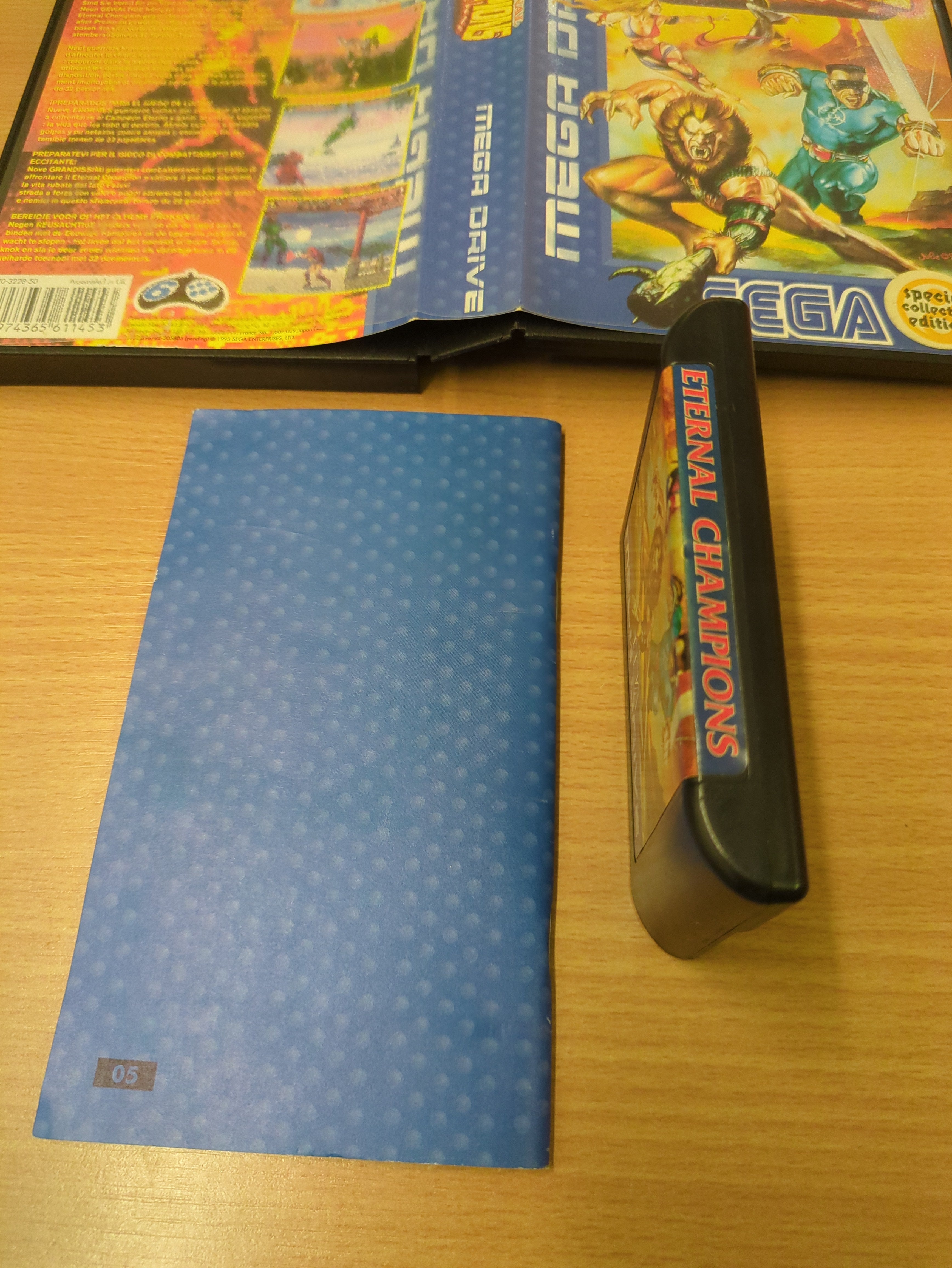 Eternal Champions Sega Mega Drive game complete