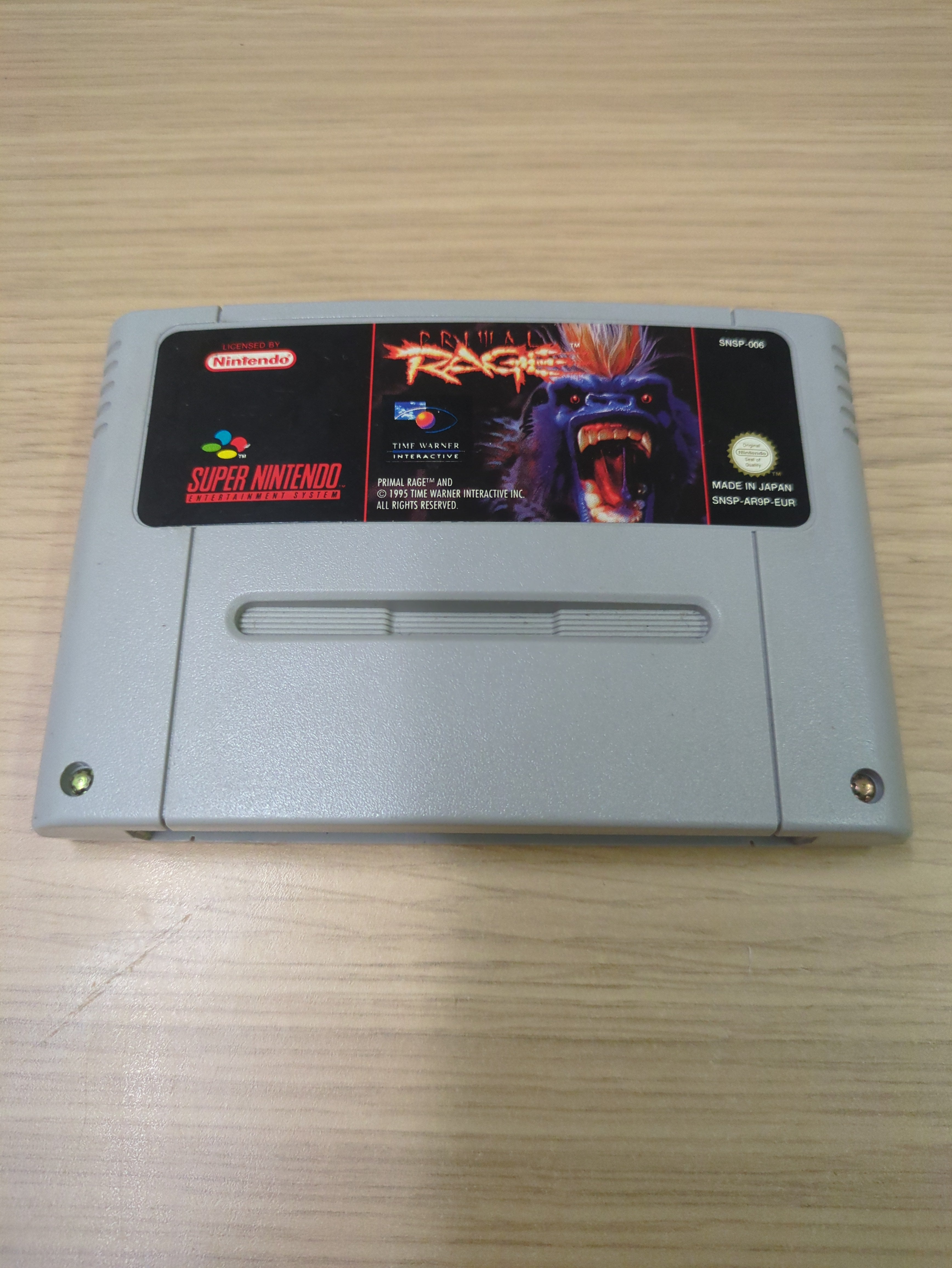 Primal Rage Super Nintendo SNES game Cart Only